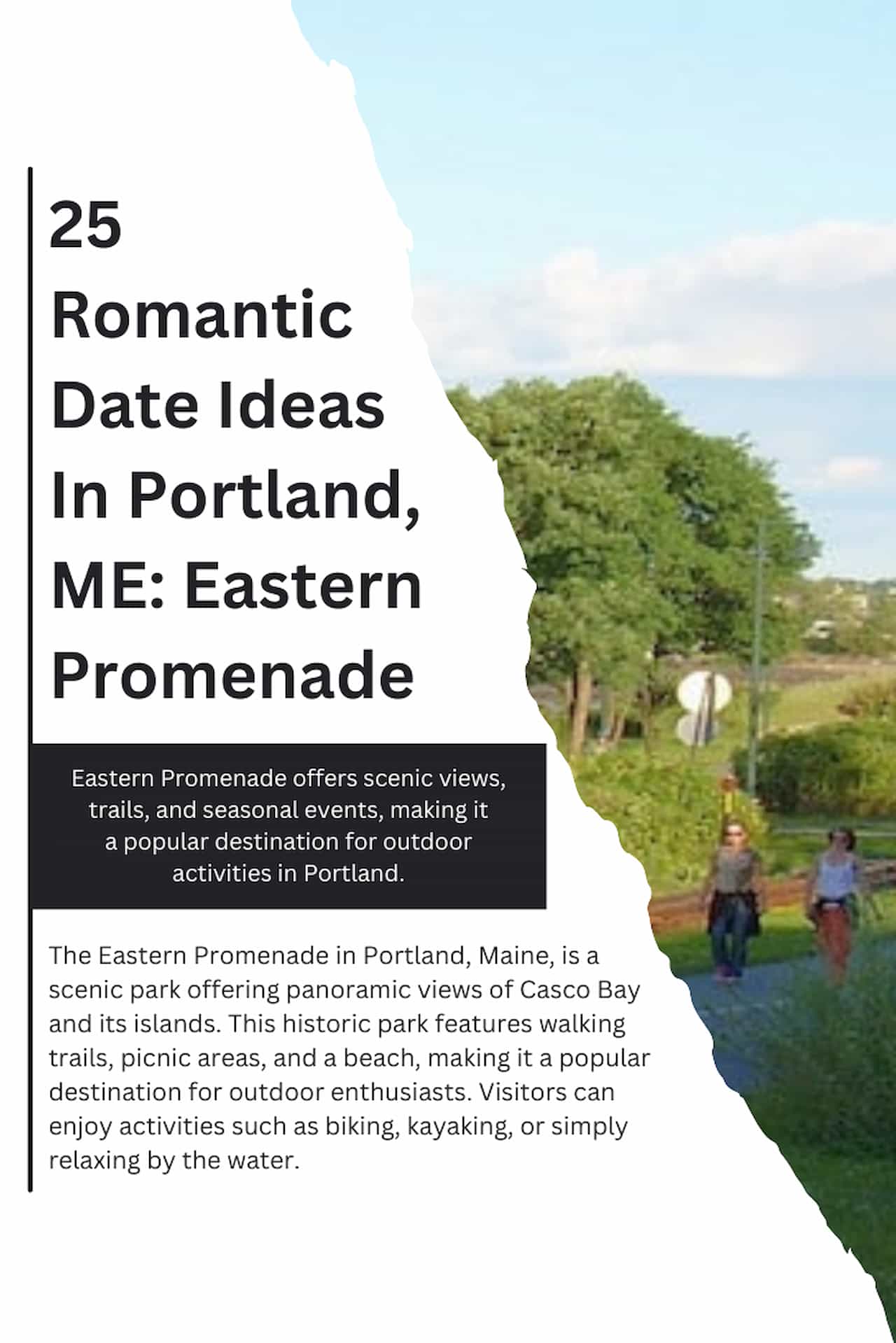 25 Romantic Date Ideas In Portland ME Eastern Promenade