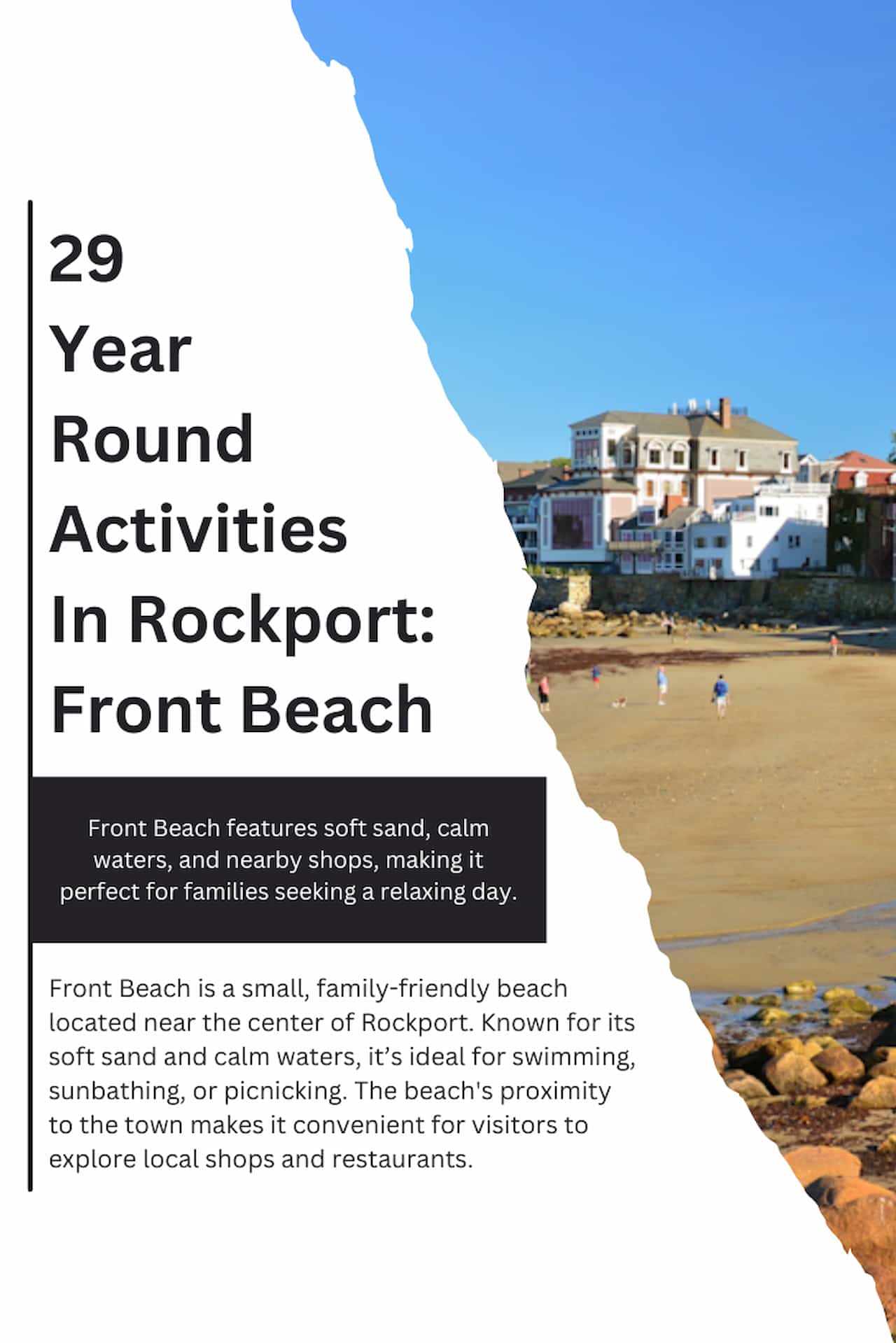 29 Year Round Activities In Rockport Front Beach