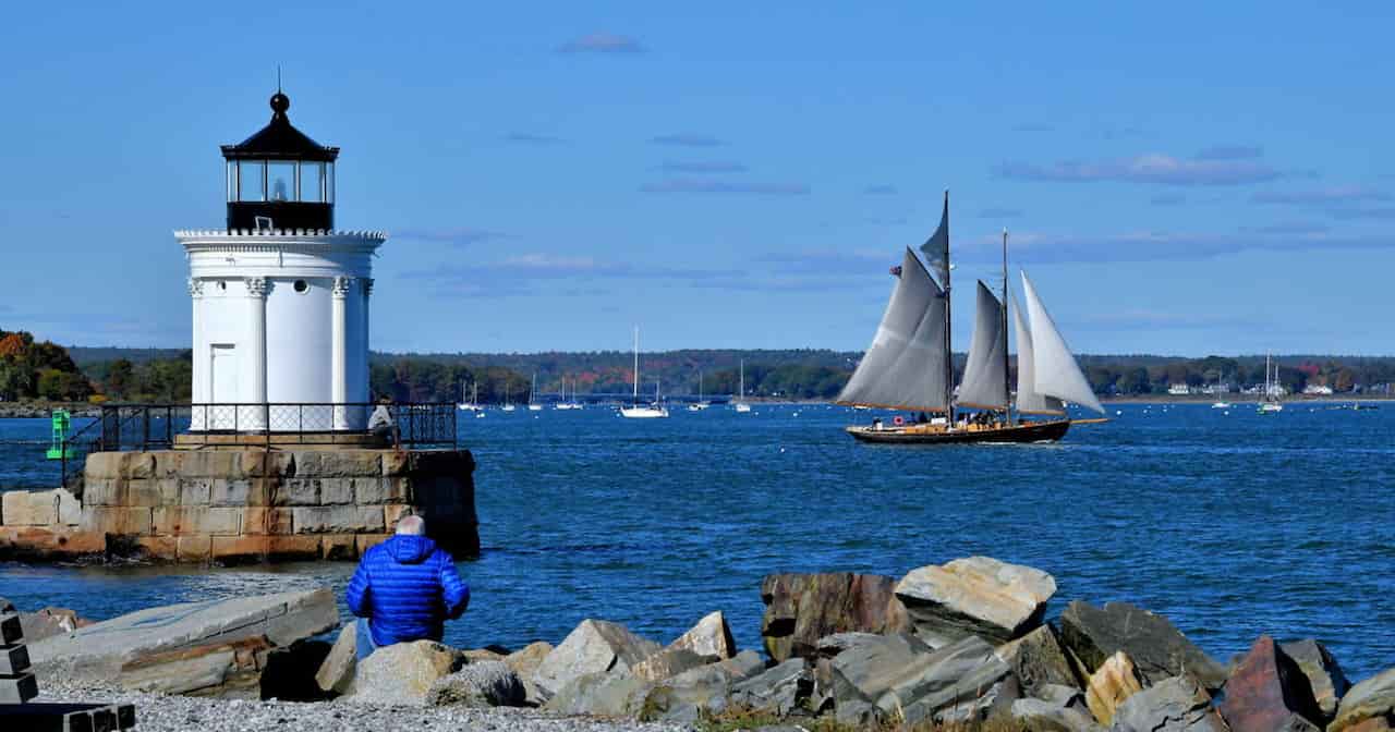 Lighthouse At Bug Light Park Portland ME