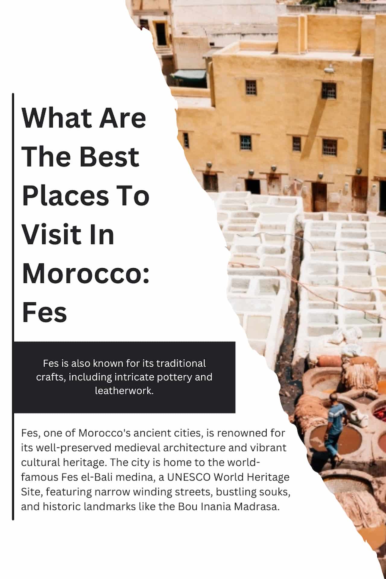 What Are The Best Places To Visit In Morocco Fes