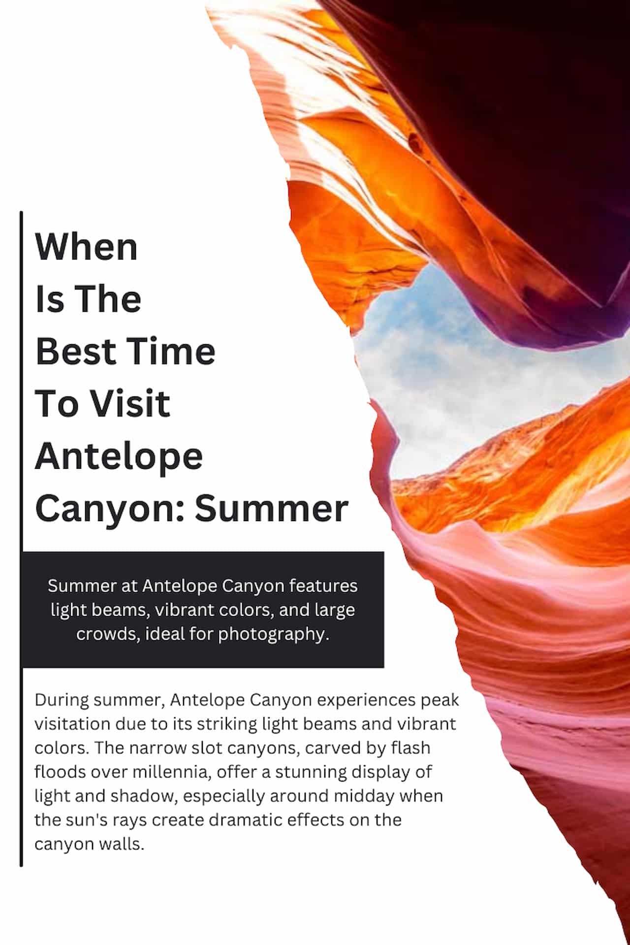 When Is The Best Time To Visit Antelope Canyon Summer