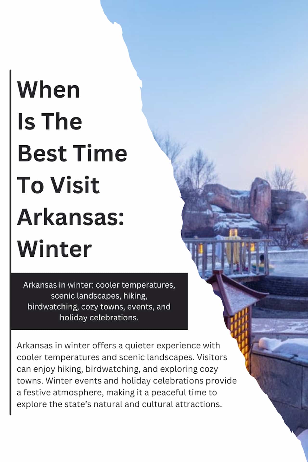 When Is The Best Time To Visit Arkansas Winter