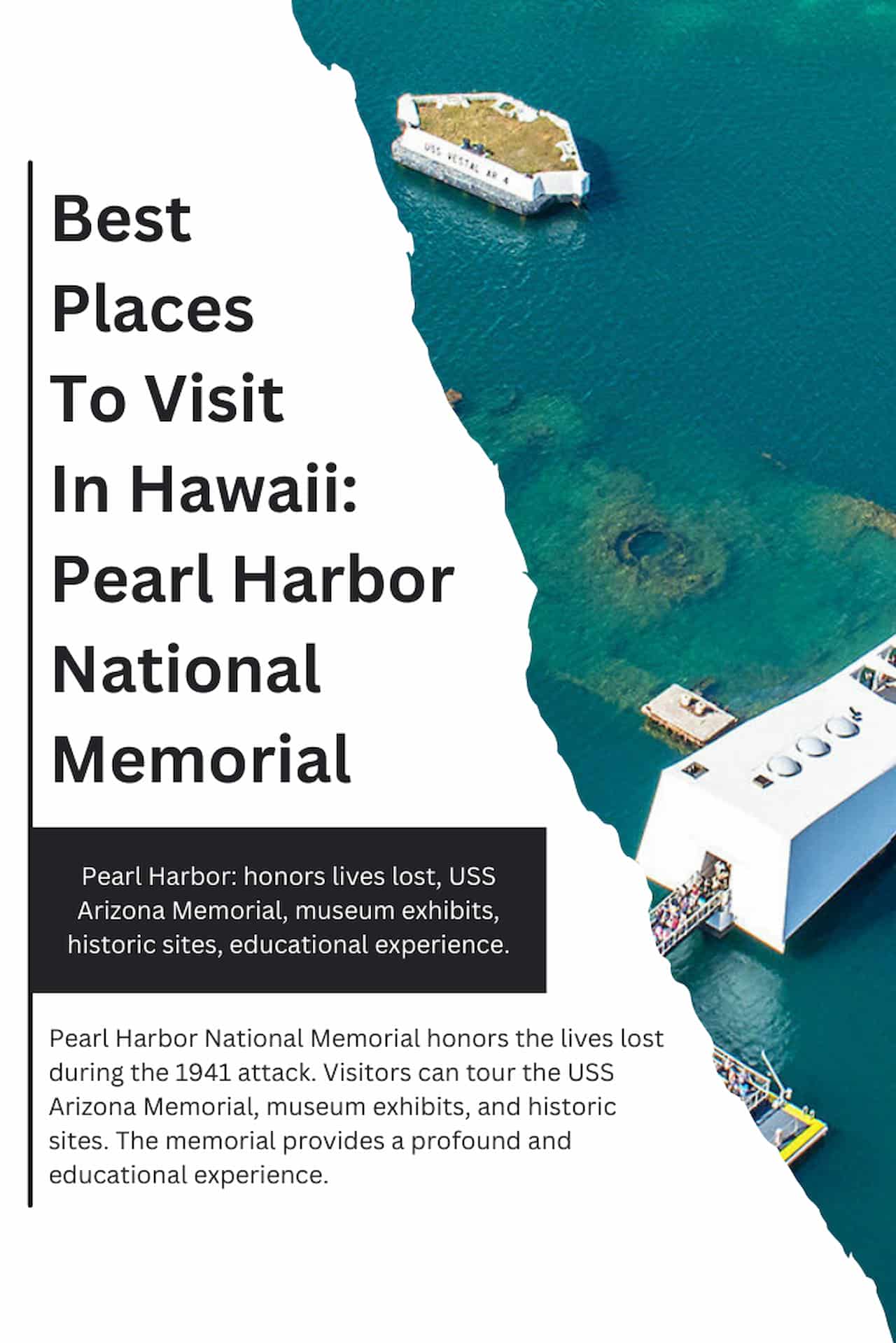 Best Places To Visit In Hawaii Pearl Harbor National Memorial
