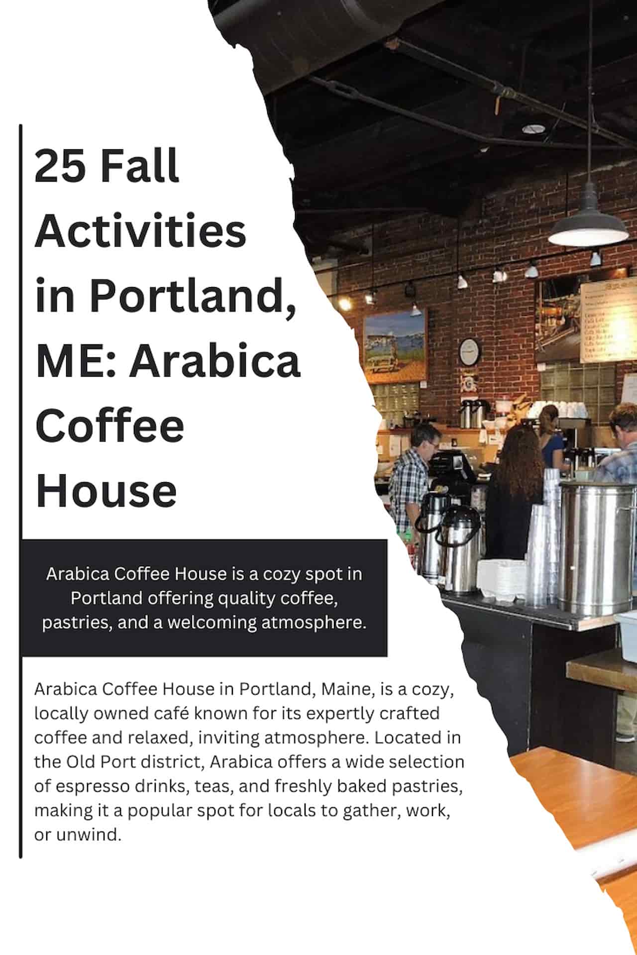 25 Fall Activities in Portland ME Arabica Coffee House