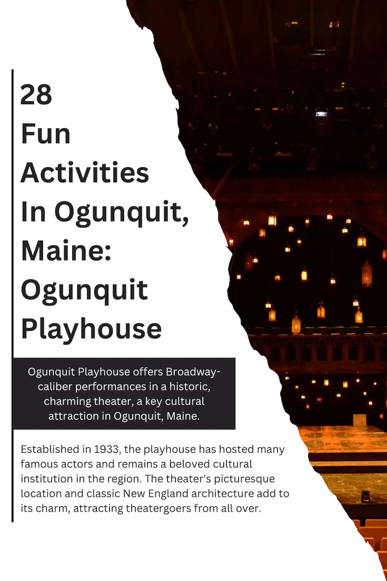28 Fun Activities In Ogunquit Maine Ogunquit Playhouse