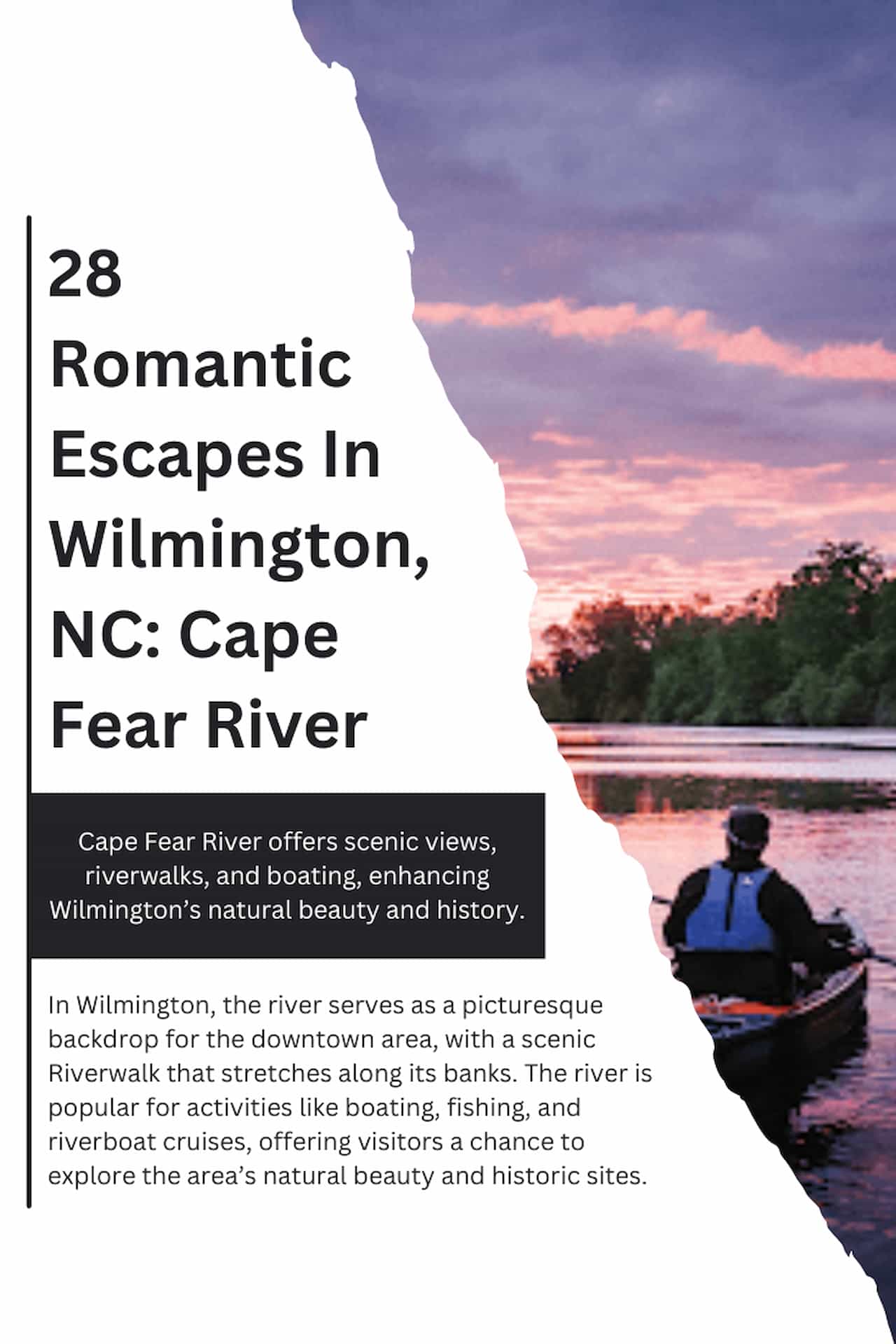 28 Romantic Escapes In Wilmington NC Cape Fear River