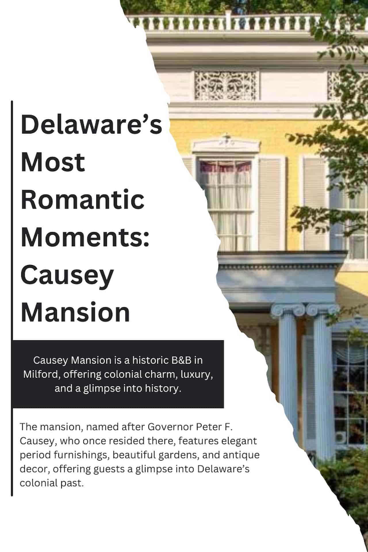 Delawares Most Romantic Moments Causey Mansion