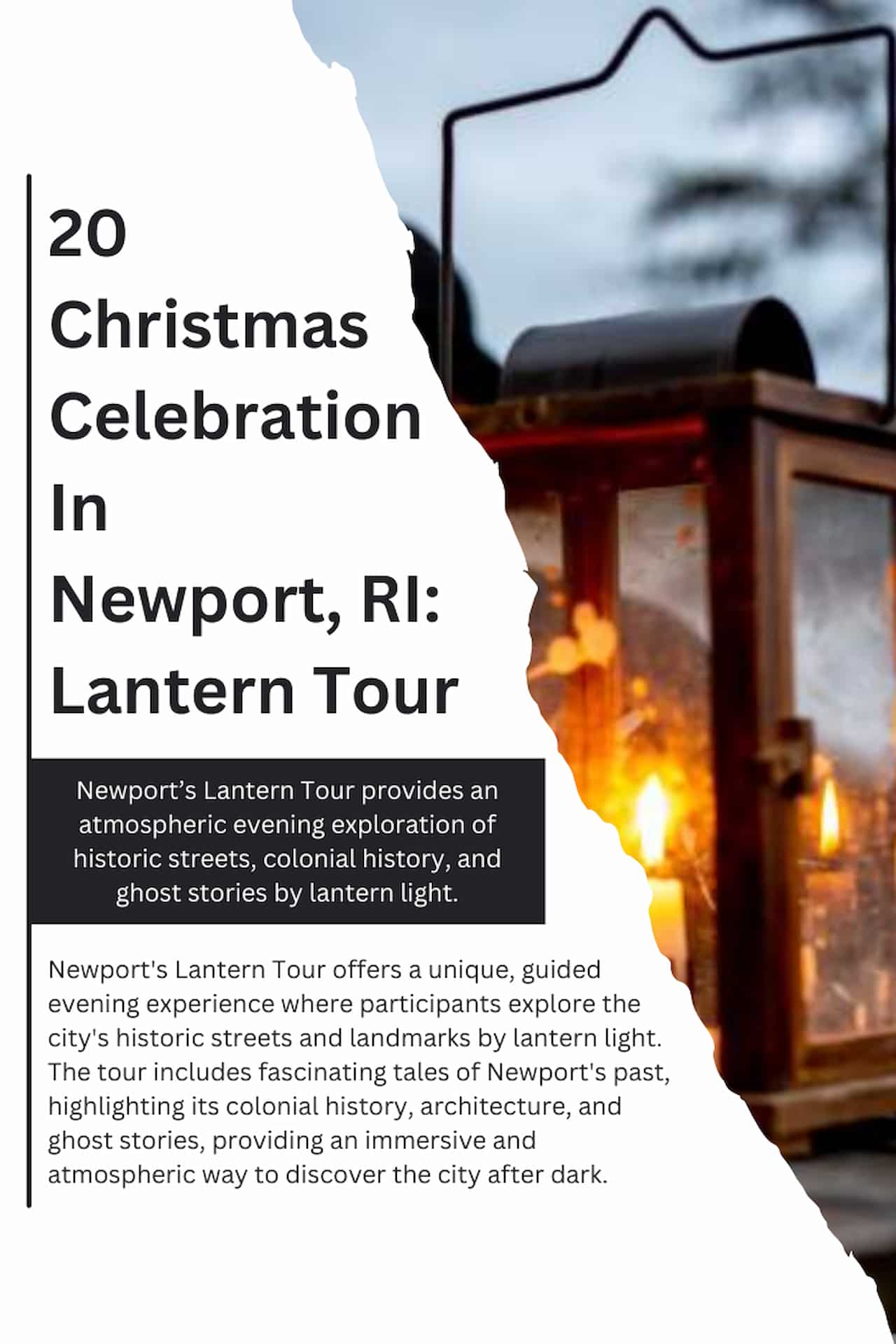 20 Christmas Celebration In Newport RI Lantern Tour