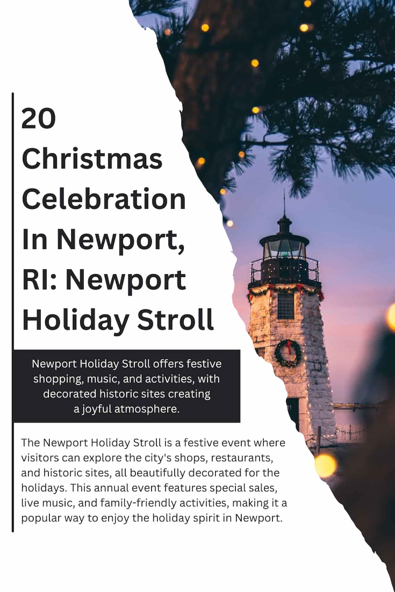 20 Christmas Celebration In Newport RI Newport Holiday Stroll