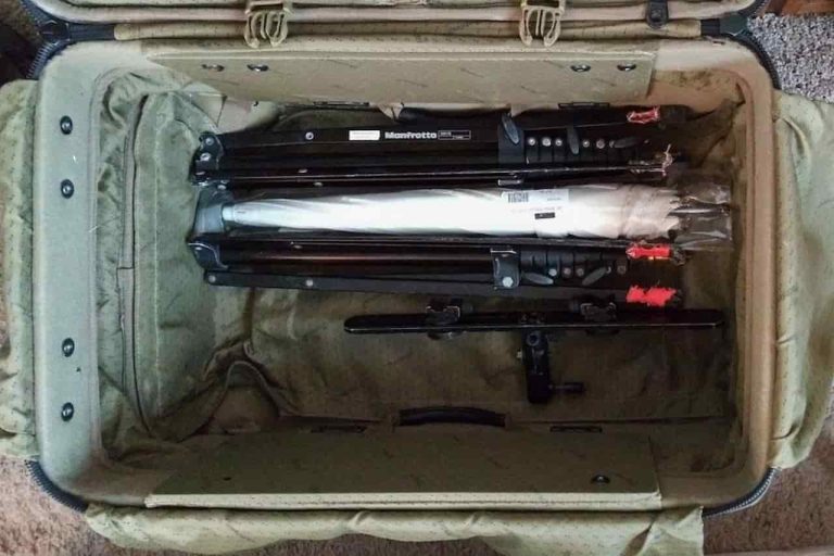 how to pack a tripod for air travel
