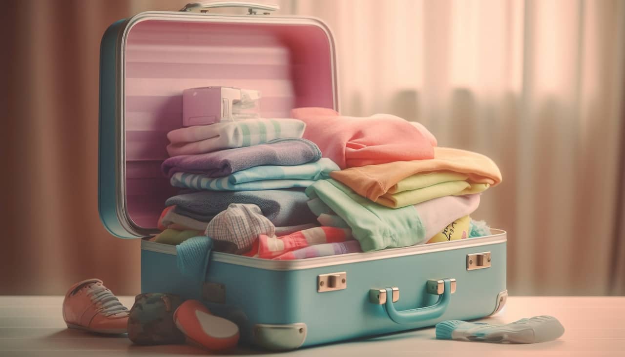 how to pack baby clothes for travel 1