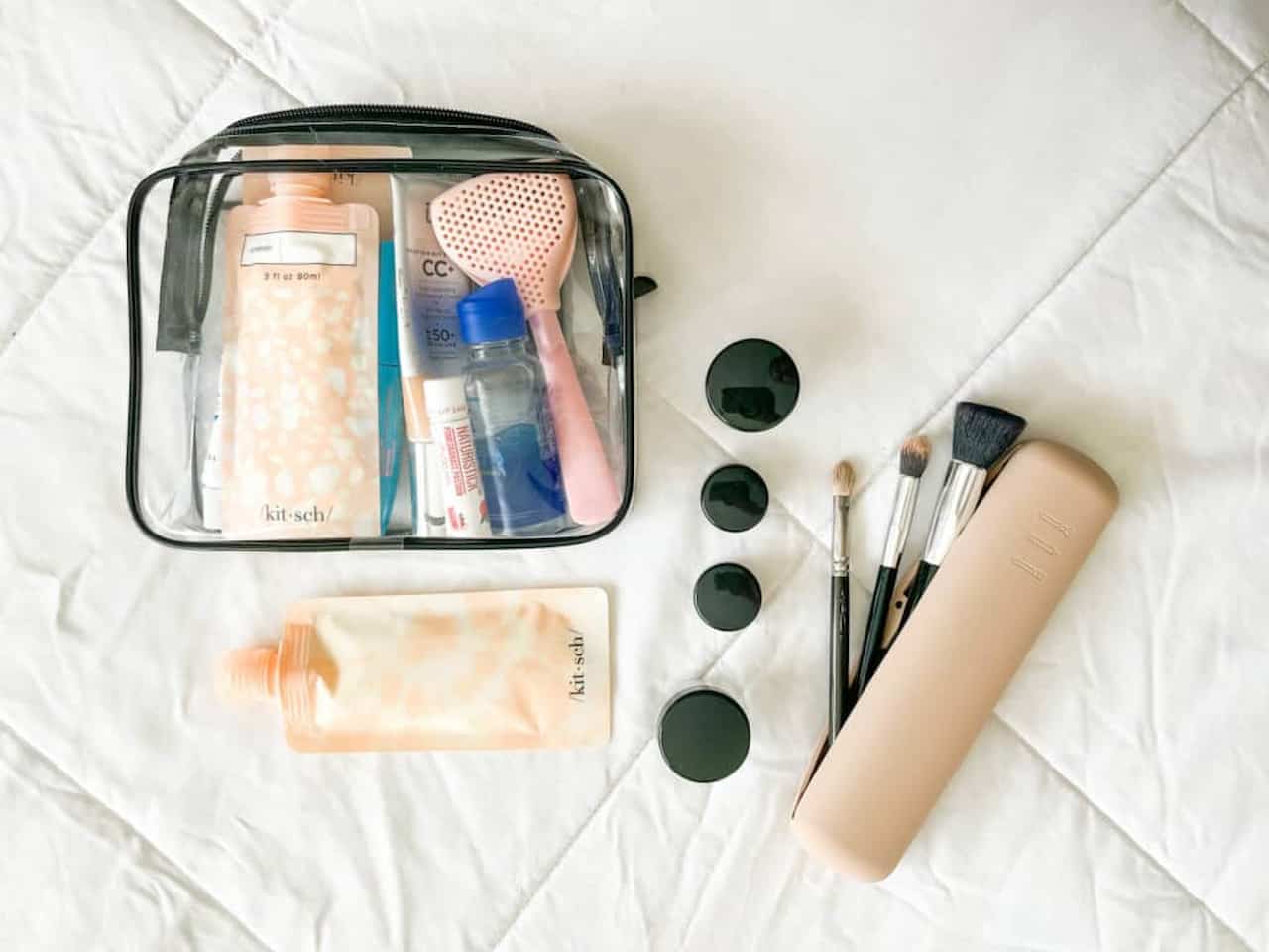 how to pack makeup for plane travel 2