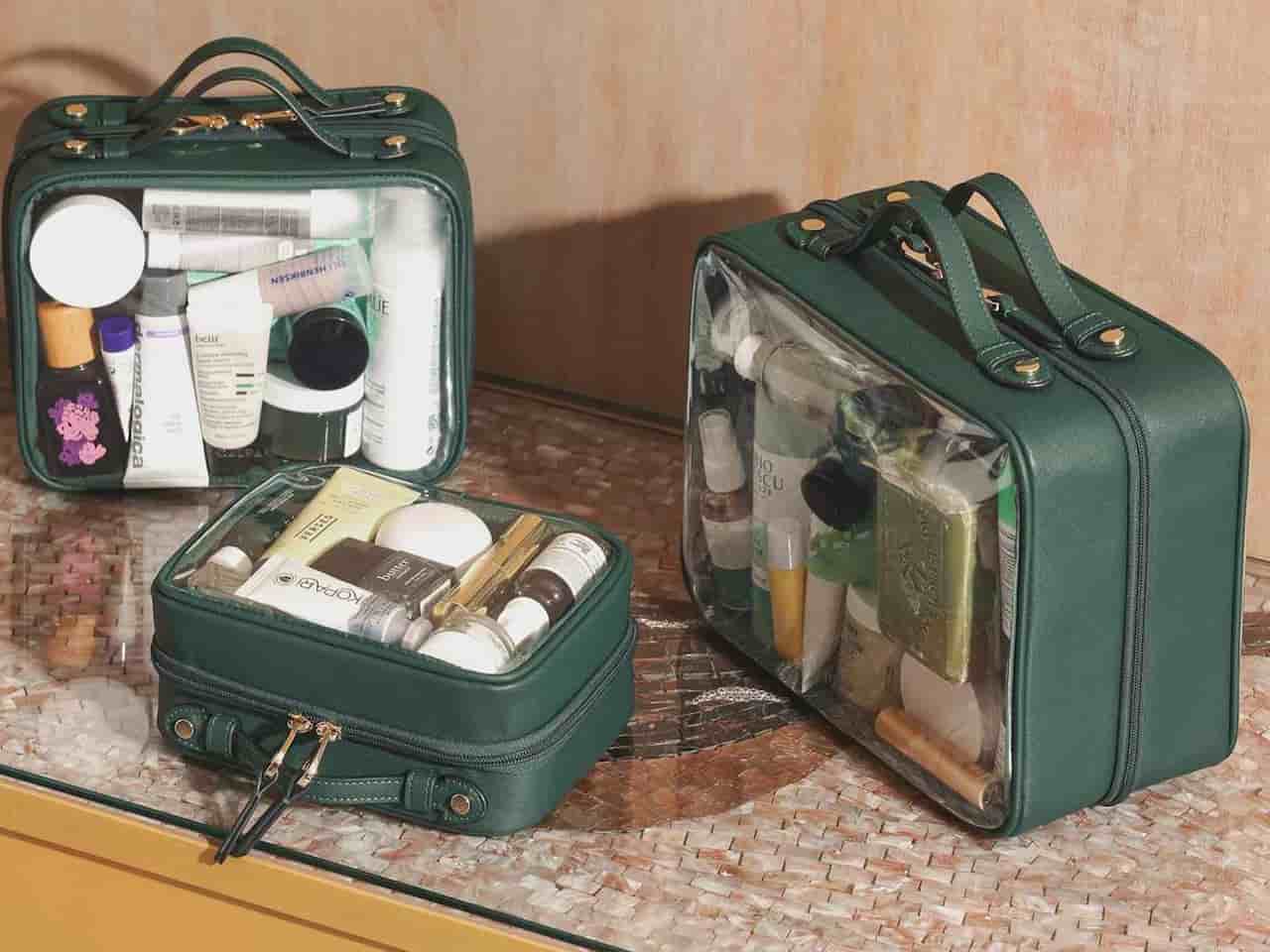 how to pack makeup for plane travel