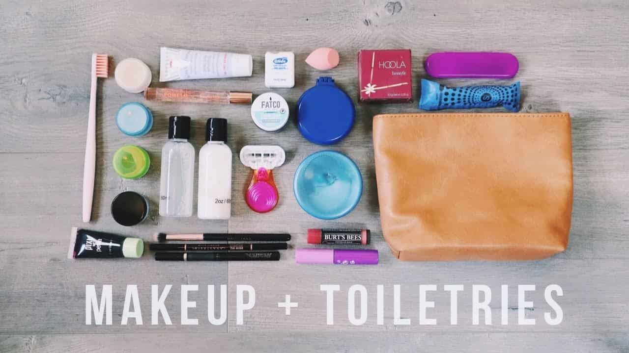 how to pack makeup for travel 1