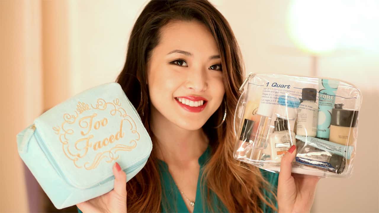 how to pack makeup for travel 2