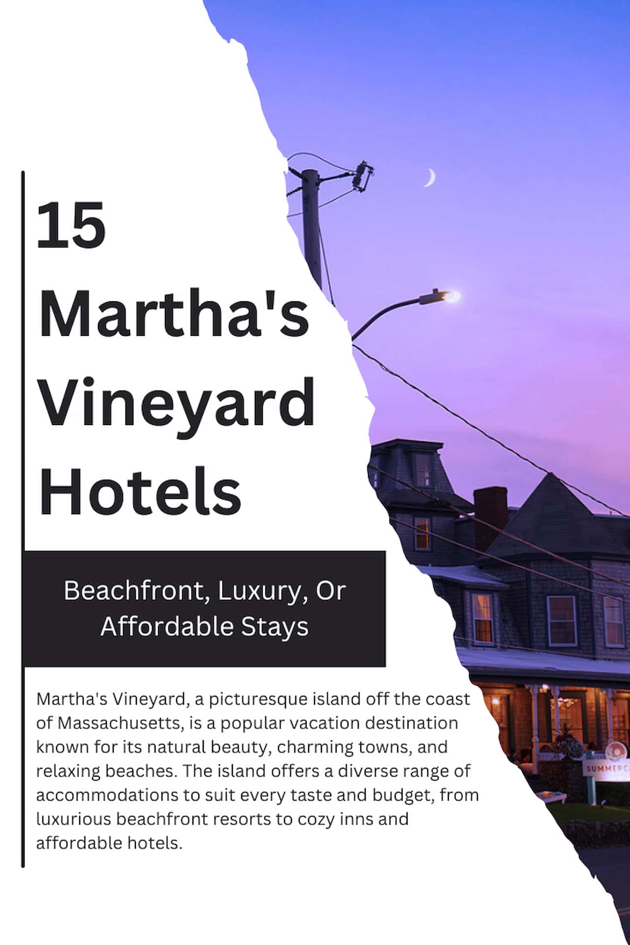 15 Marthas Vineyard Hotels Beachfront Luxury Or Affordable Stays