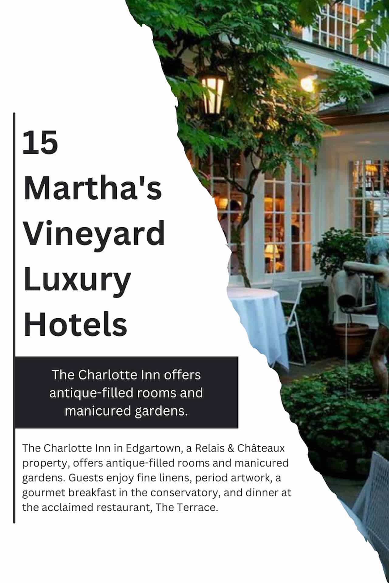15 Marthas Vineyard Luxury Hotels