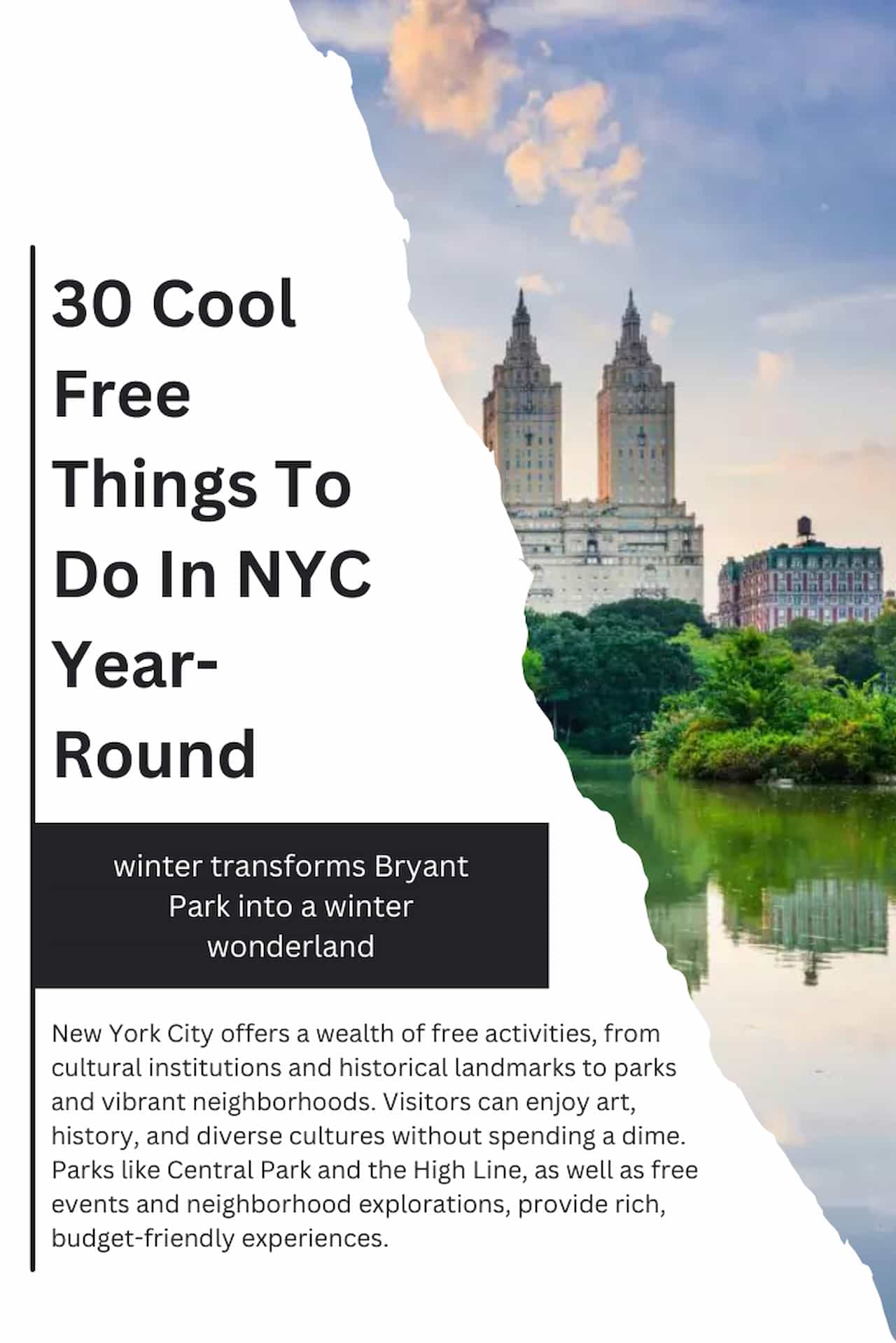 30 Cool Free Things To Do In NYC Year Round 1