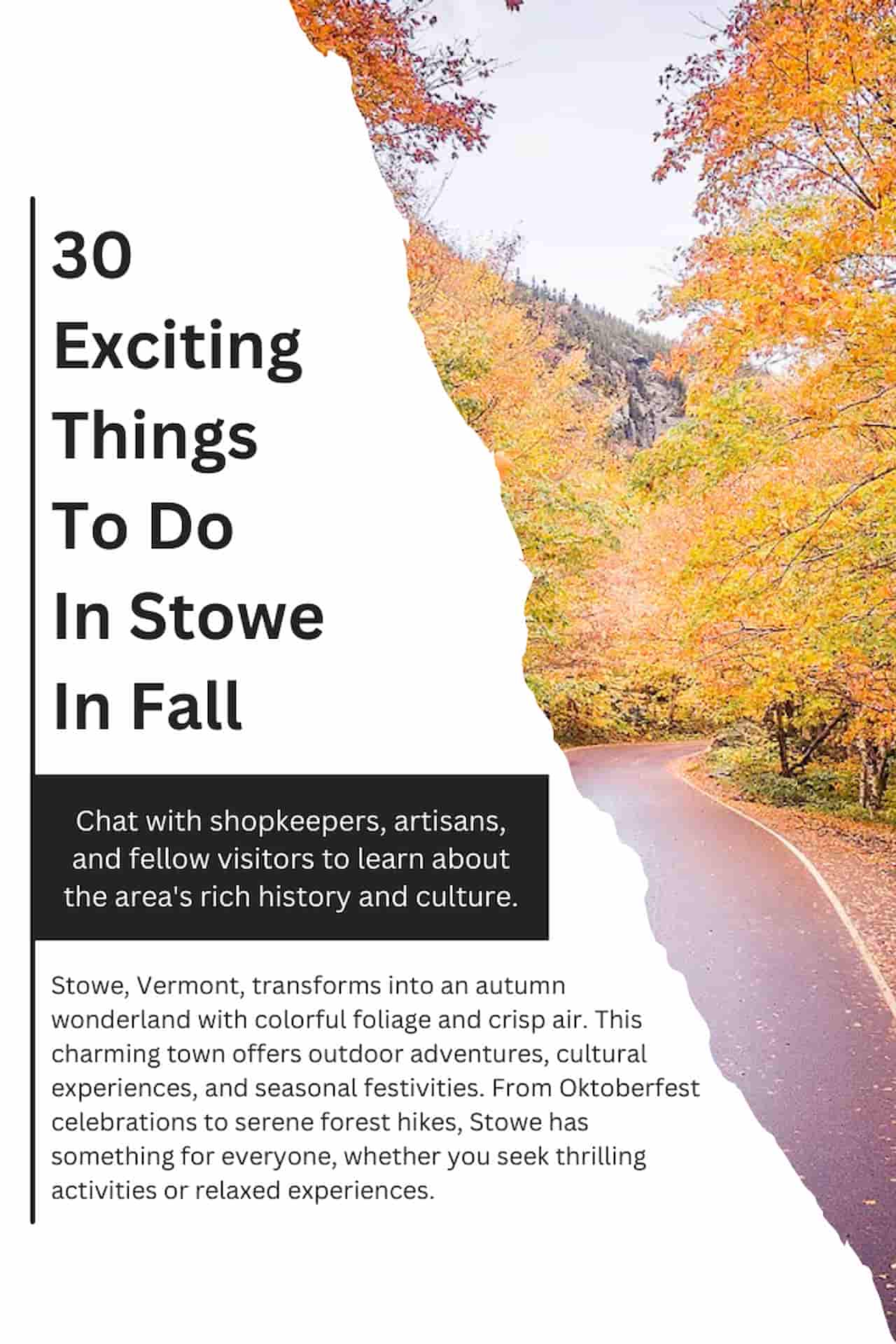30 Exciting Things To Do In Stowe In Fall Oktoberfest More
