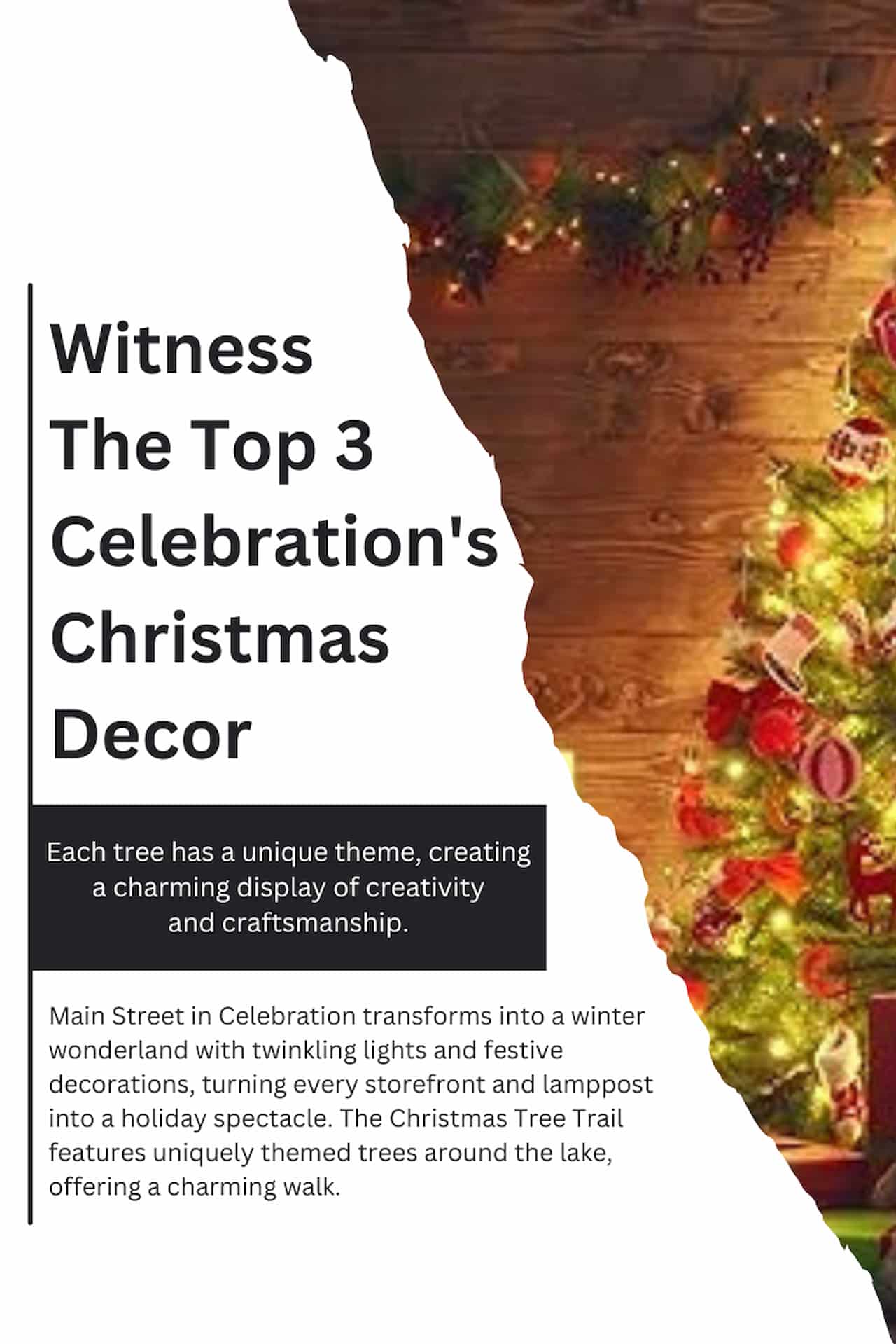 4 Christmas Activities In Celebration FL Where It Snows Witness The Top 3 Celebrations Christmas Decor