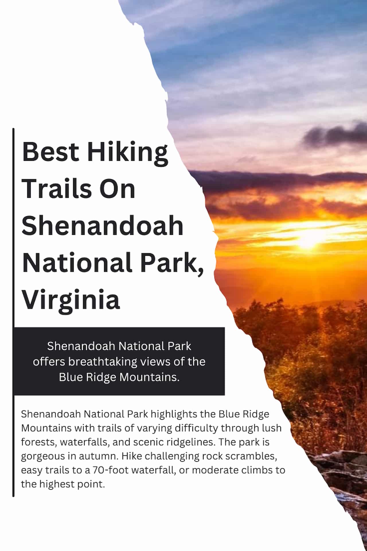 Best Hiking Trails On Shenandoah National Park Virginia