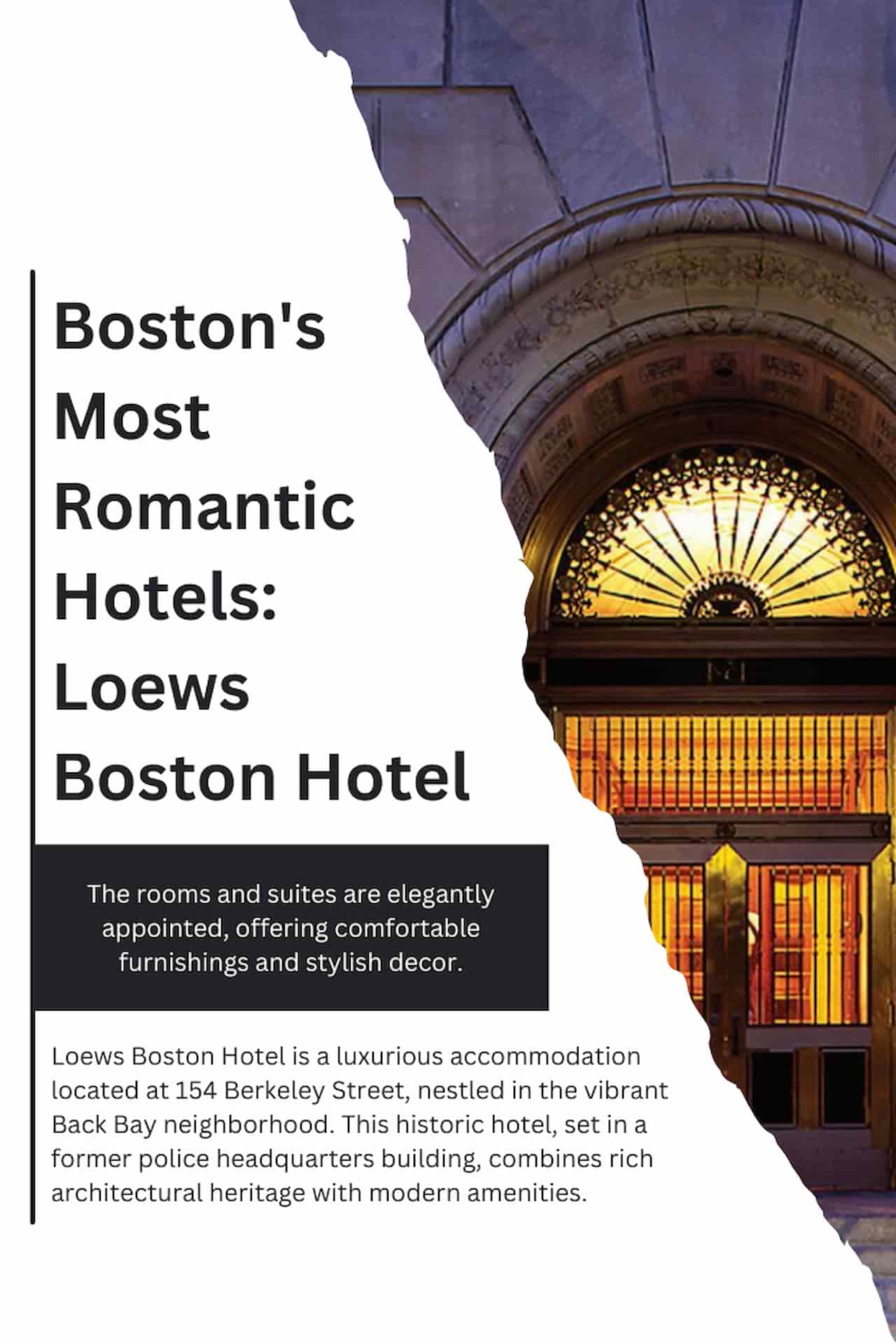Bostons Most Romantic Hotels Loews Boston Hotel