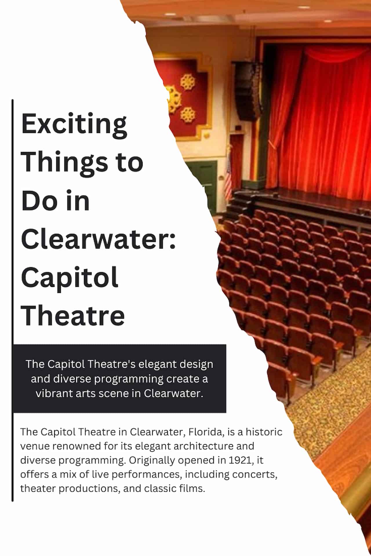 Exciting Things to Do in Clearwater Capitol Theatre