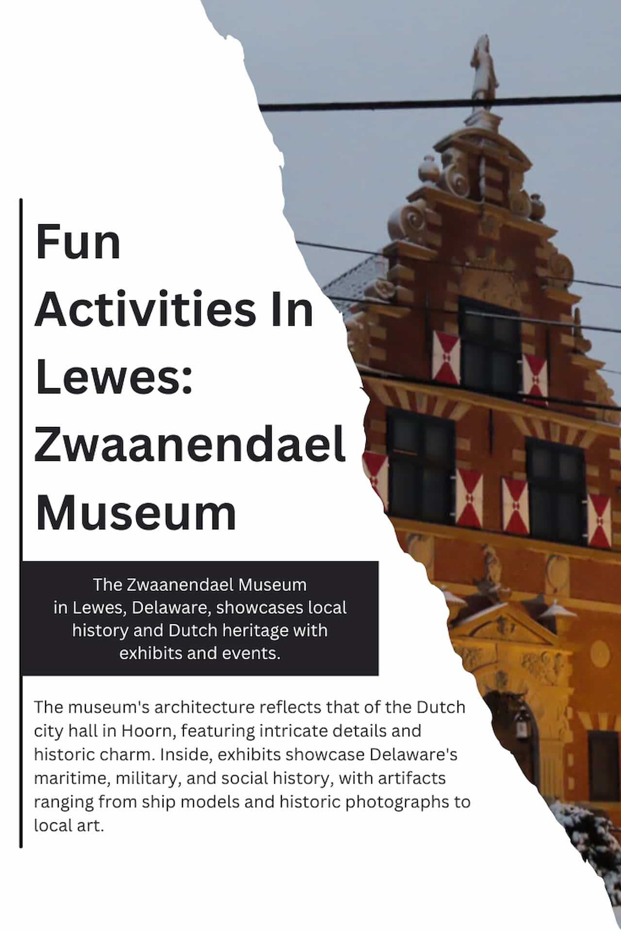 Fun Activities In Lewes Zwaanendael Museum