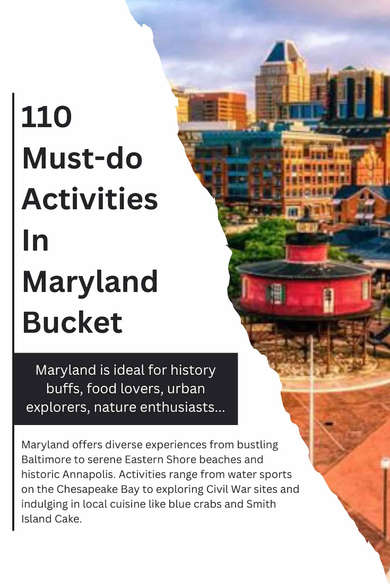 Maryland Bucket List 110 Must Do Activities
