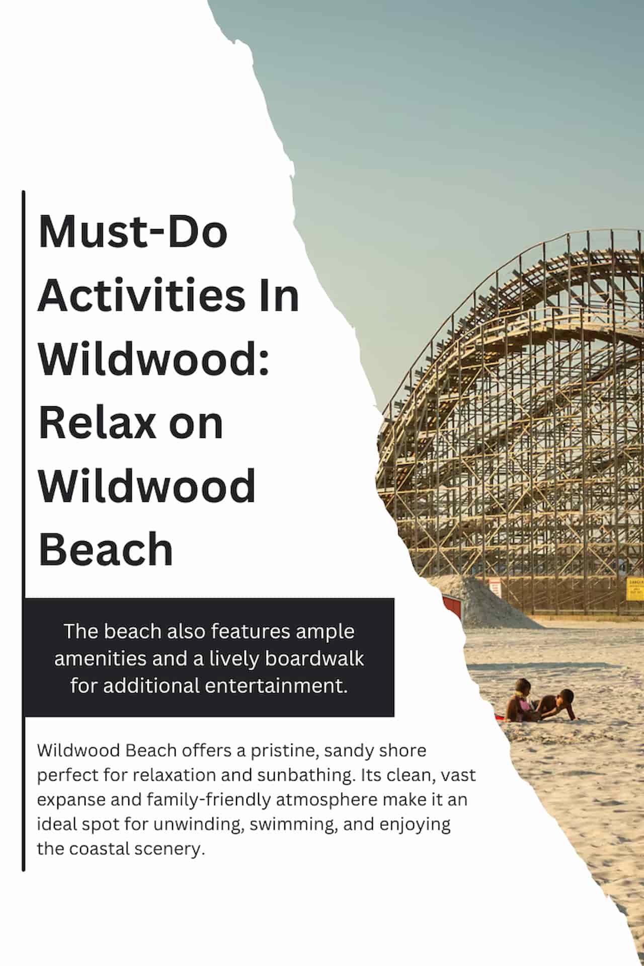 Must Do Activities In Wildwood Relax on Wildwood Beach