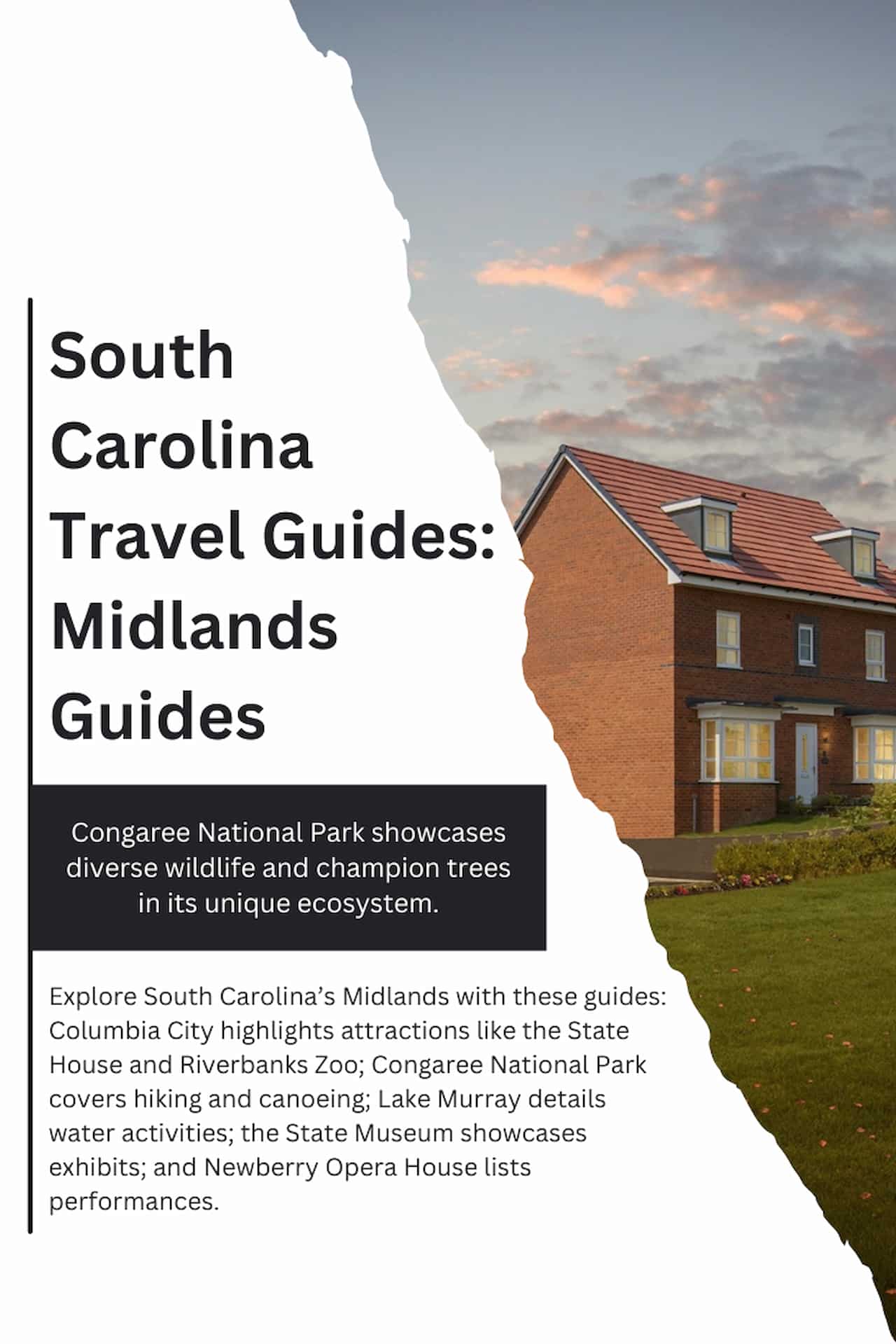 South Carolina Travel Guides Midlands Guides