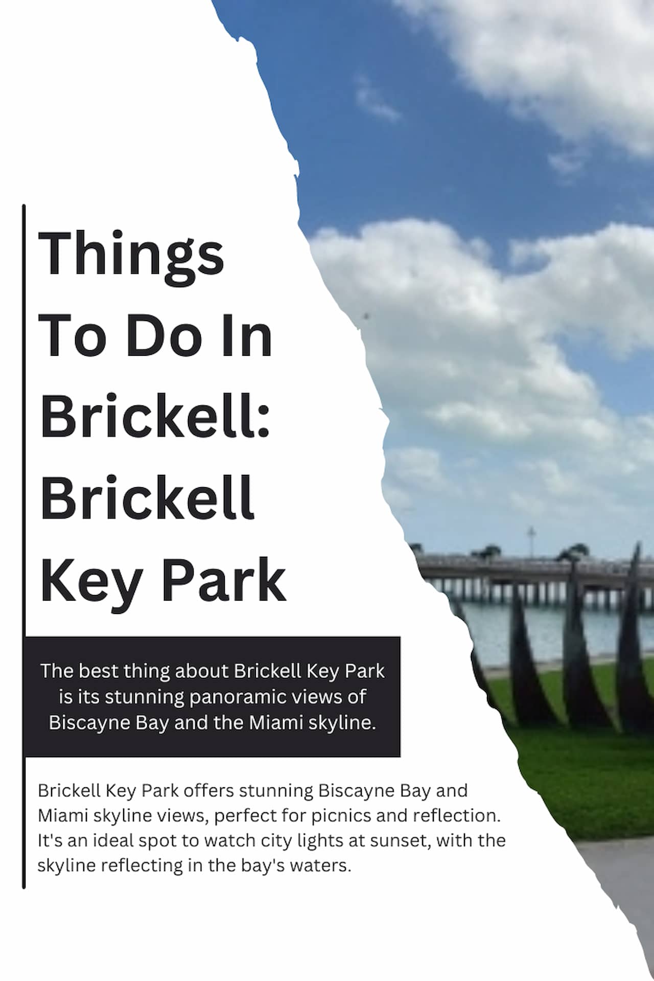 Things To Do In Brickell Brickell Key Park