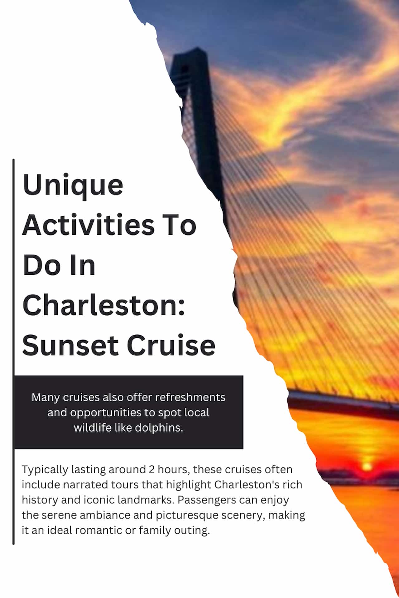 Unique Activities To Do In Charleston Sunset Cruise
