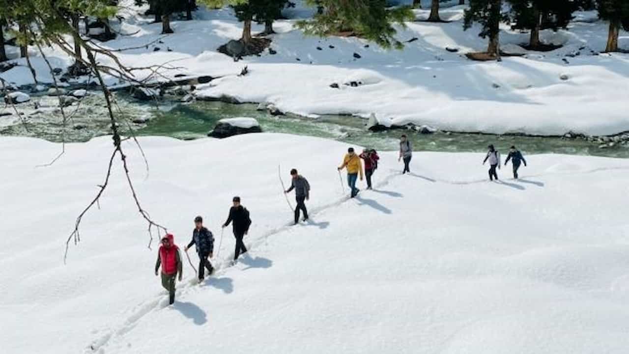 snowshoeing at Pleasant Valley Wildlife Sanctuary