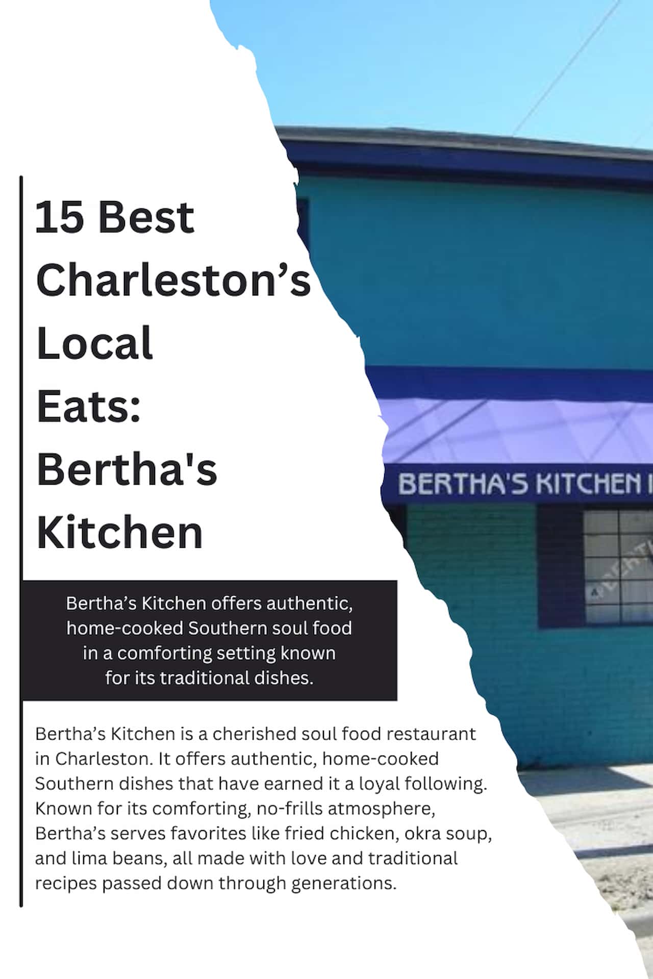 15 Best Charlestons Local Eats Berthas Kitchen