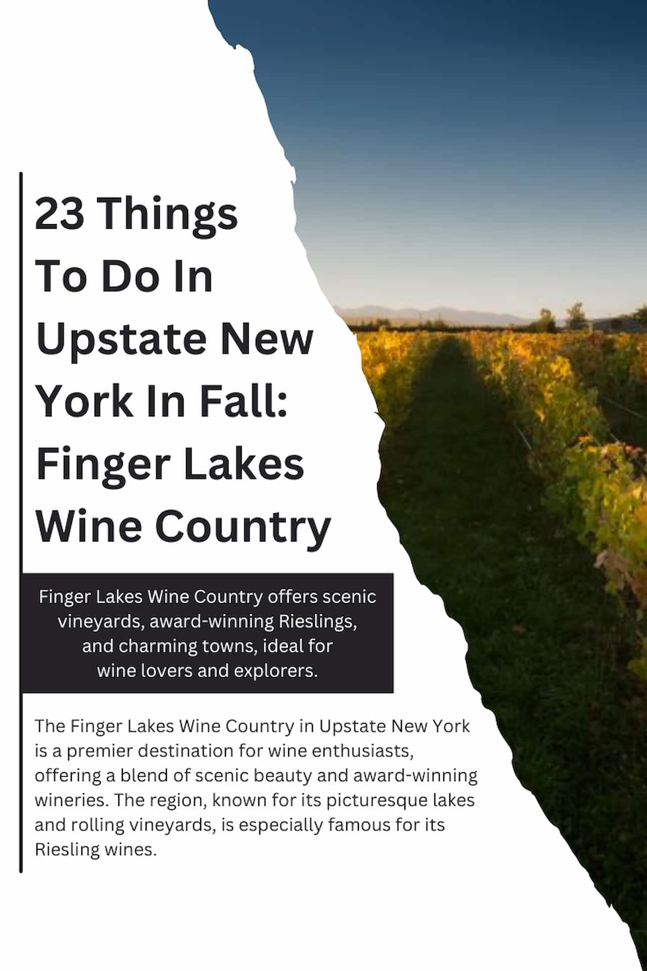 23 Things To Do In Upstate New York In Fall Finger Lakes Wine Country