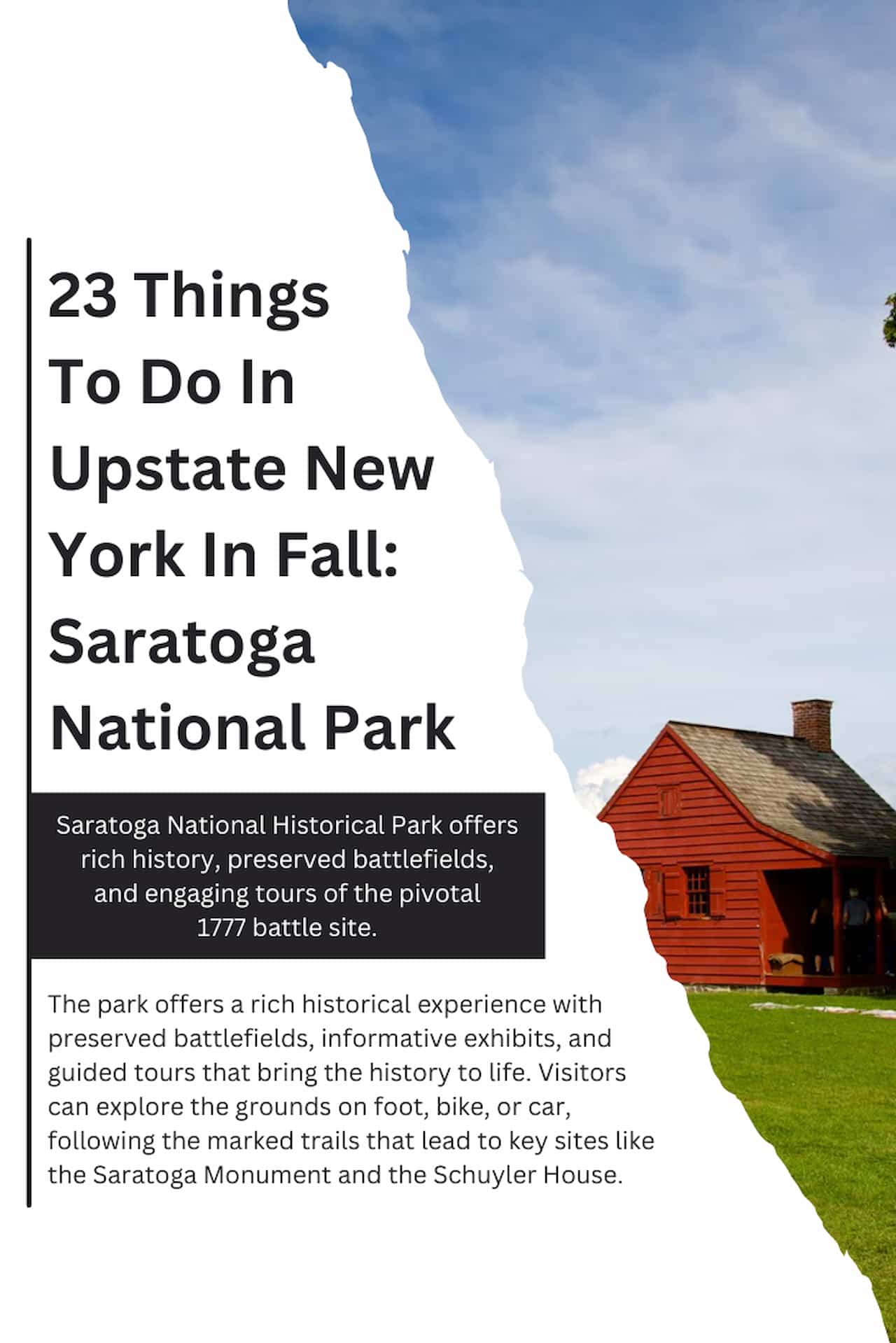 23 Things To Do In Upstate New York In Fall Saratoga National Park