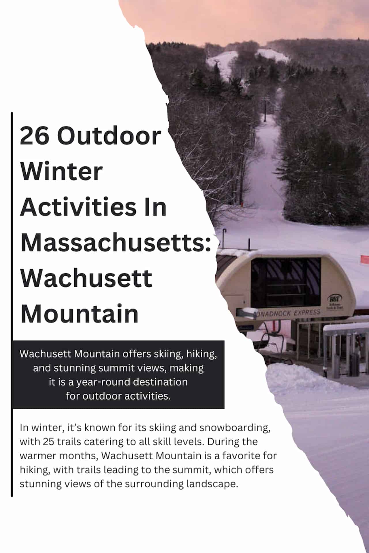 26 Outdoor Winter Activities In Massachusetts Wachusett Mountain