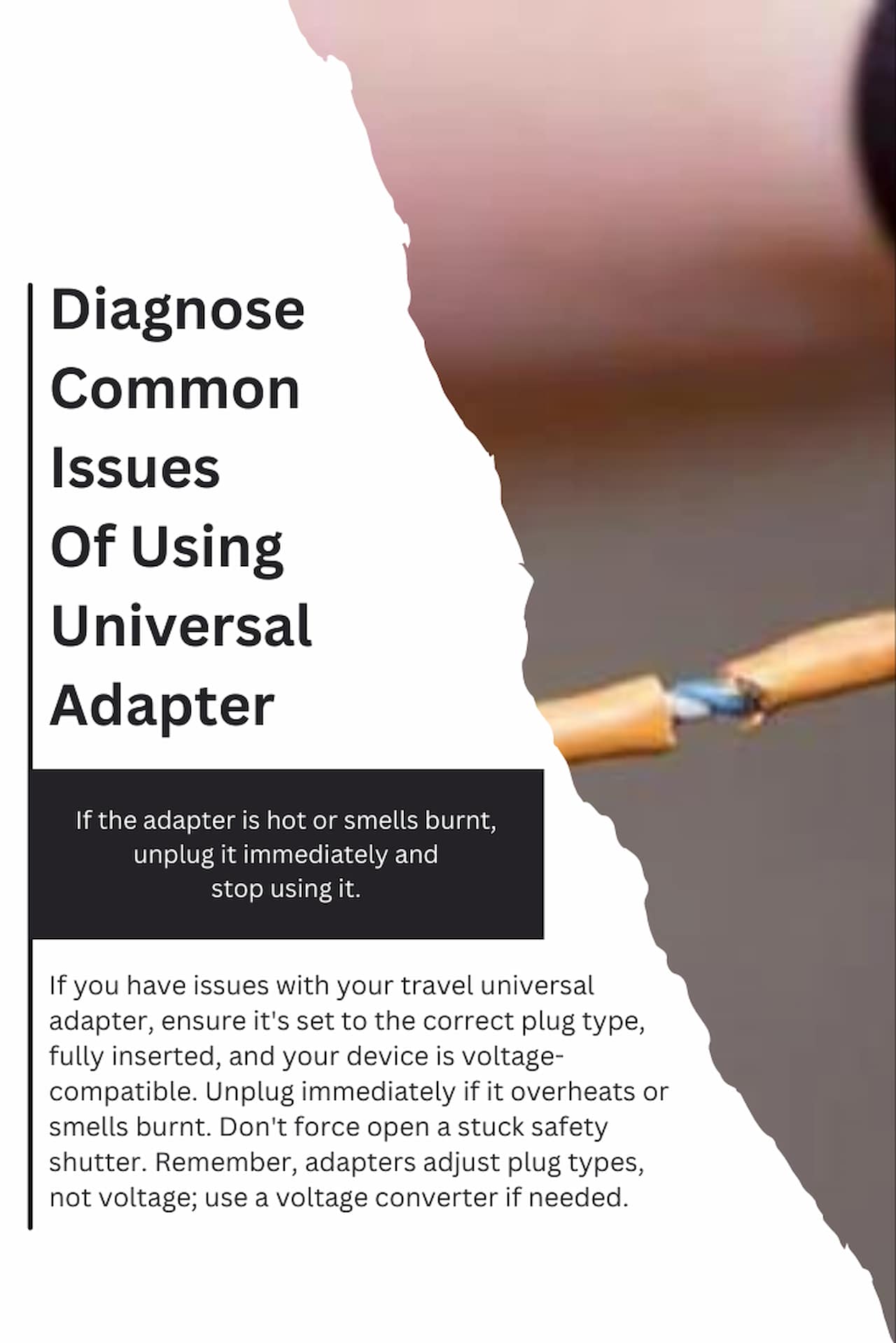 Diagnose Common Issues Of Using Universal Adapter