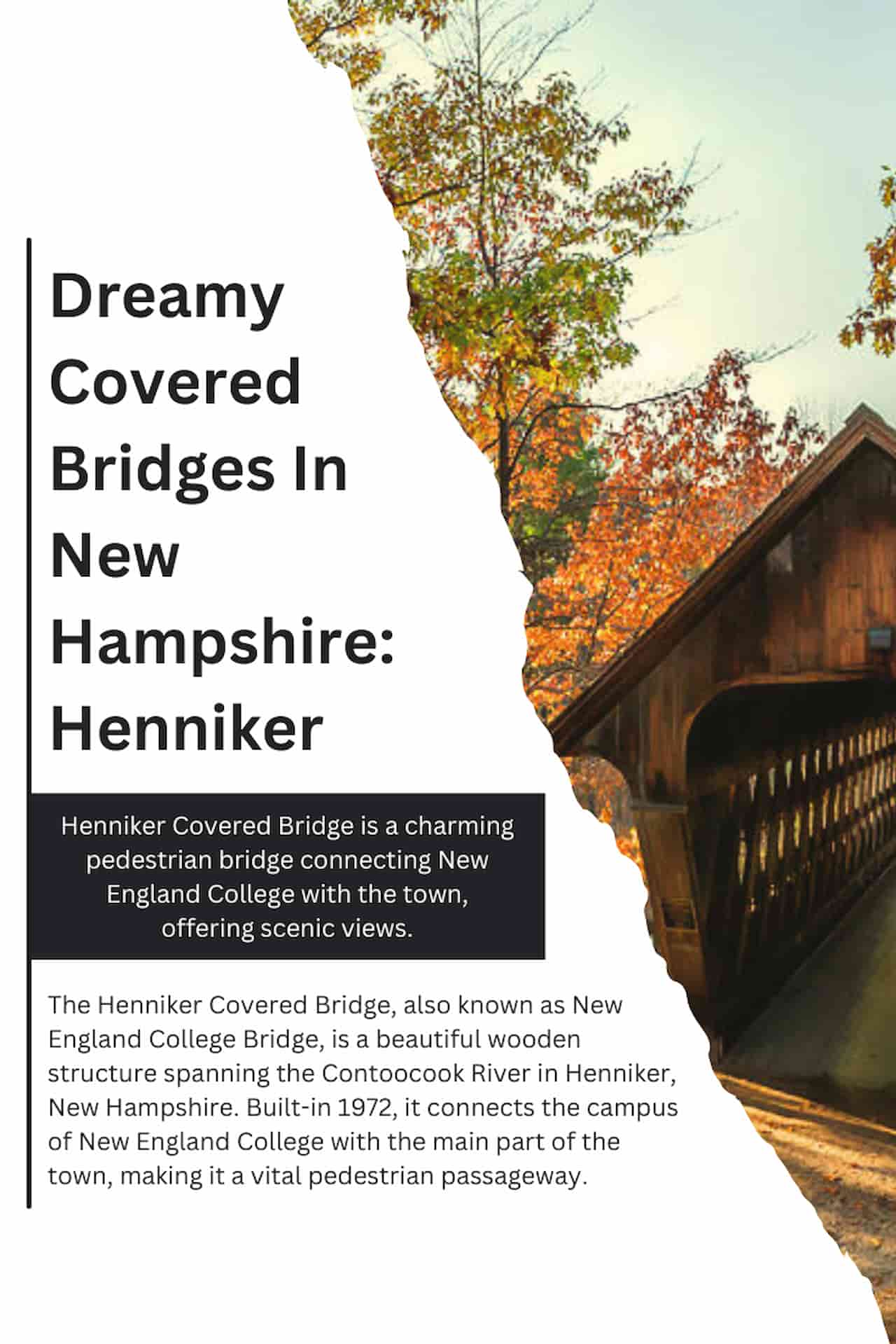 Dreamy Covered Bridges In New Hampshire Henniker