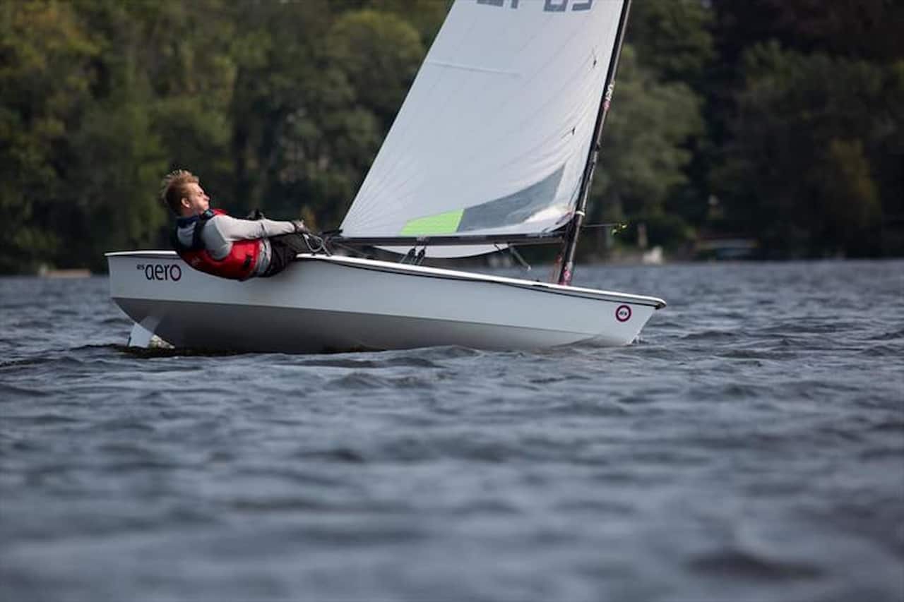 Ice Sailing On Lake Massapoag Massachusetts