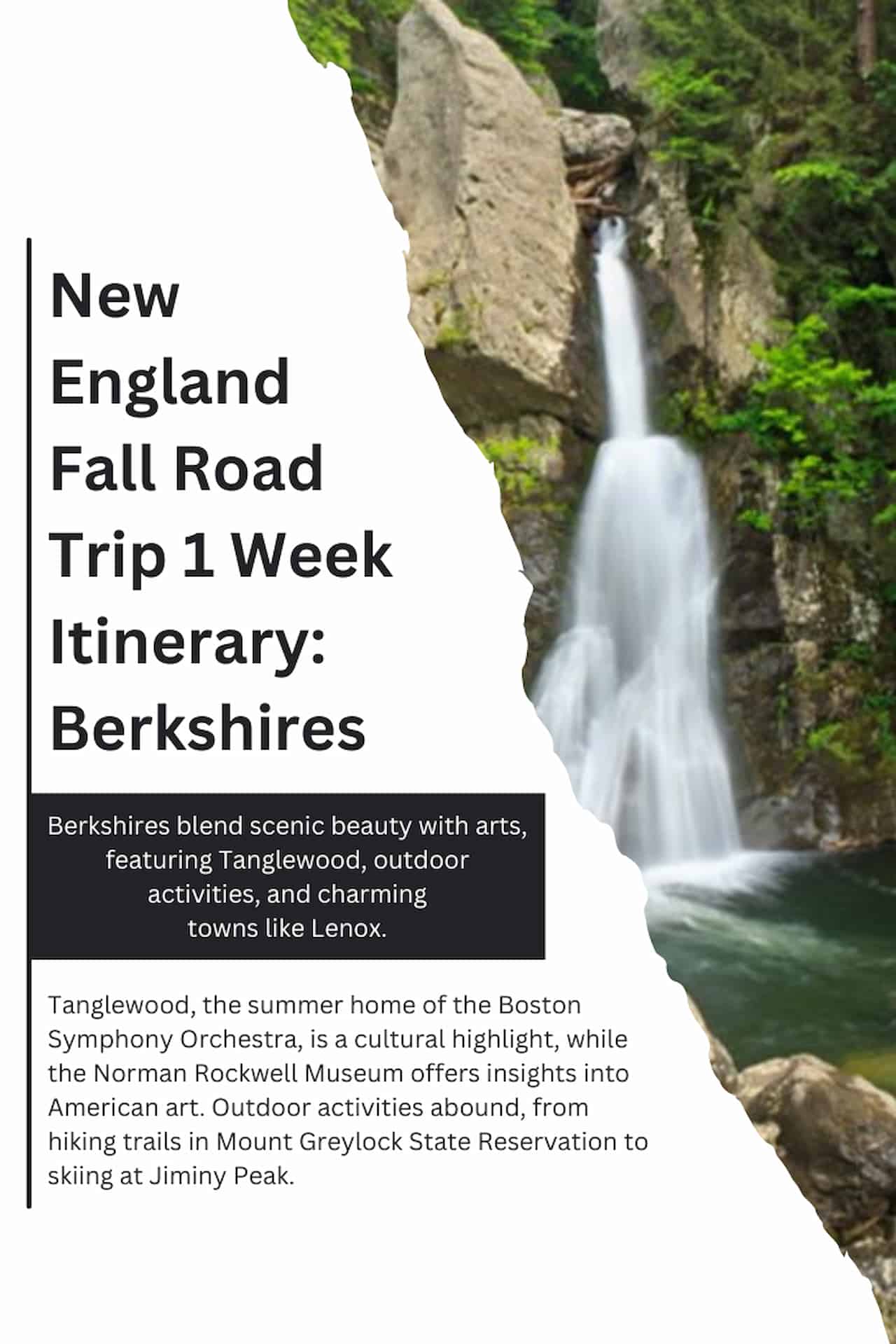 New England Fall Road Trip 1 Week Itinerary Berkshires