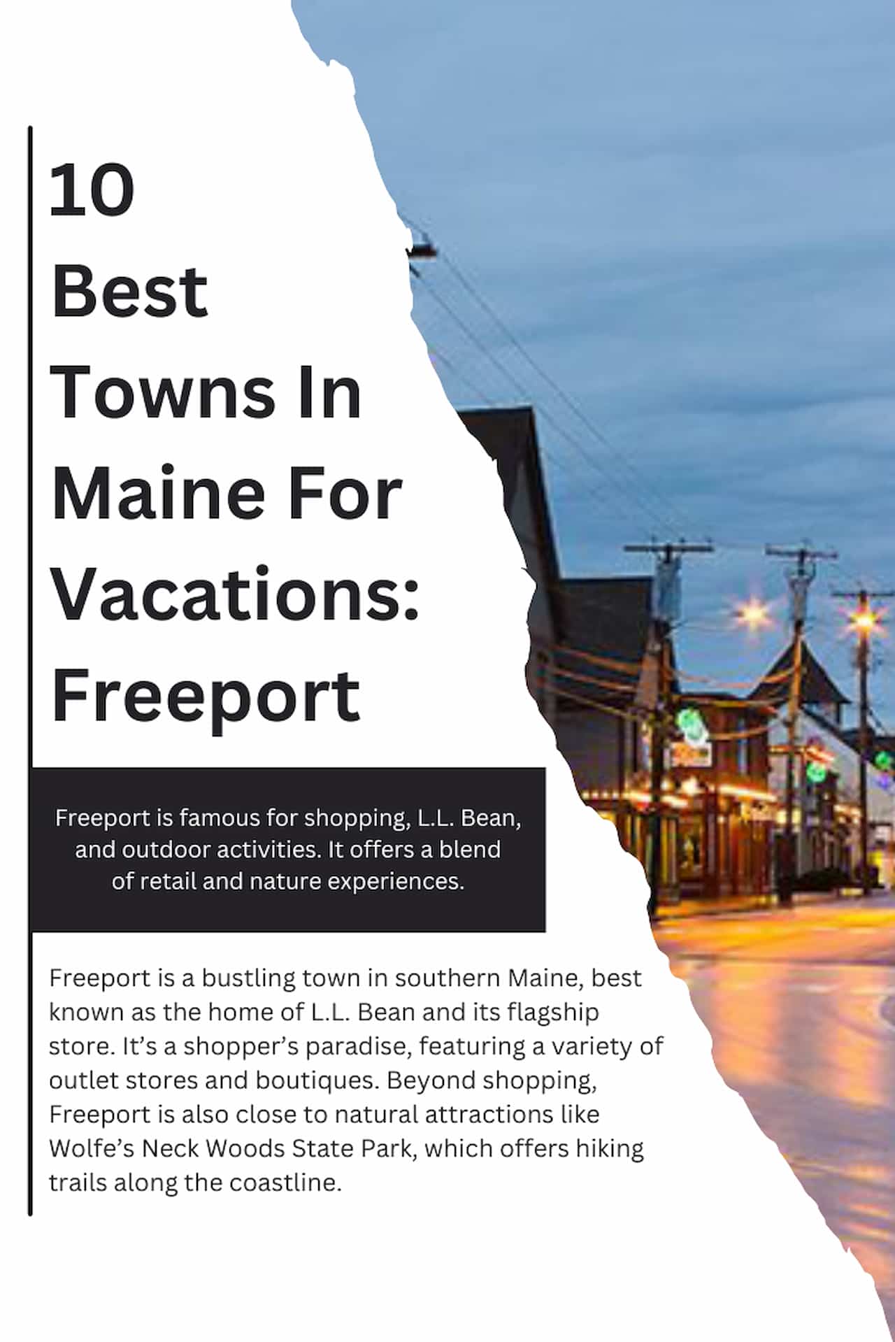 10 Best Towns In Maine For Vacations Freeport