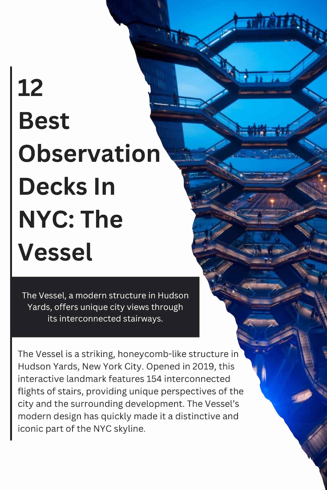 12 Best Observation Decks In NYC The Vessel