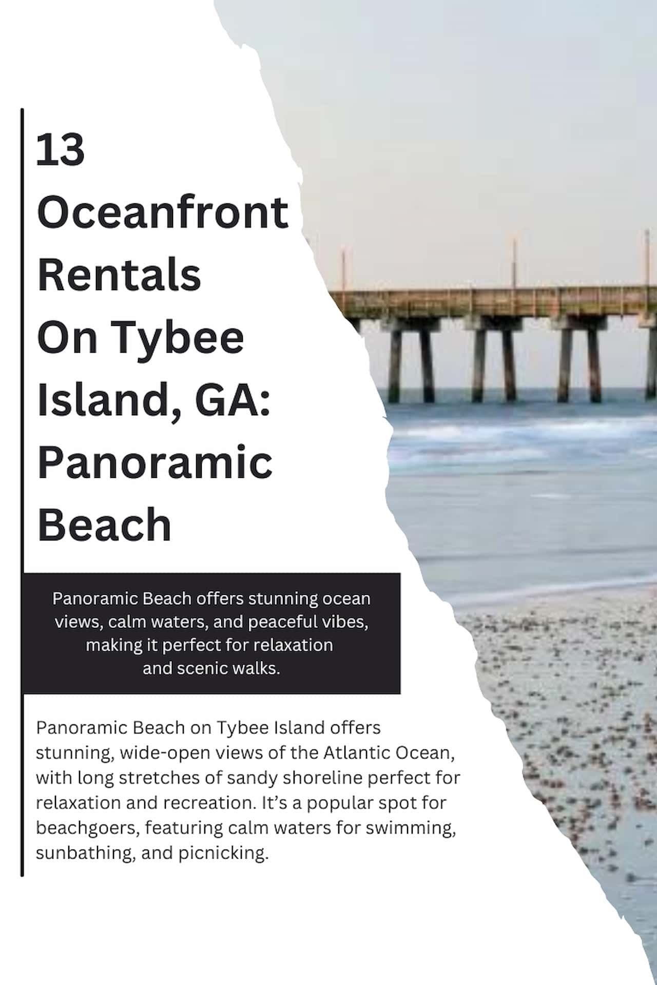 13 Oceanfront Rentals On Tybee Island GA Panoramic Beach