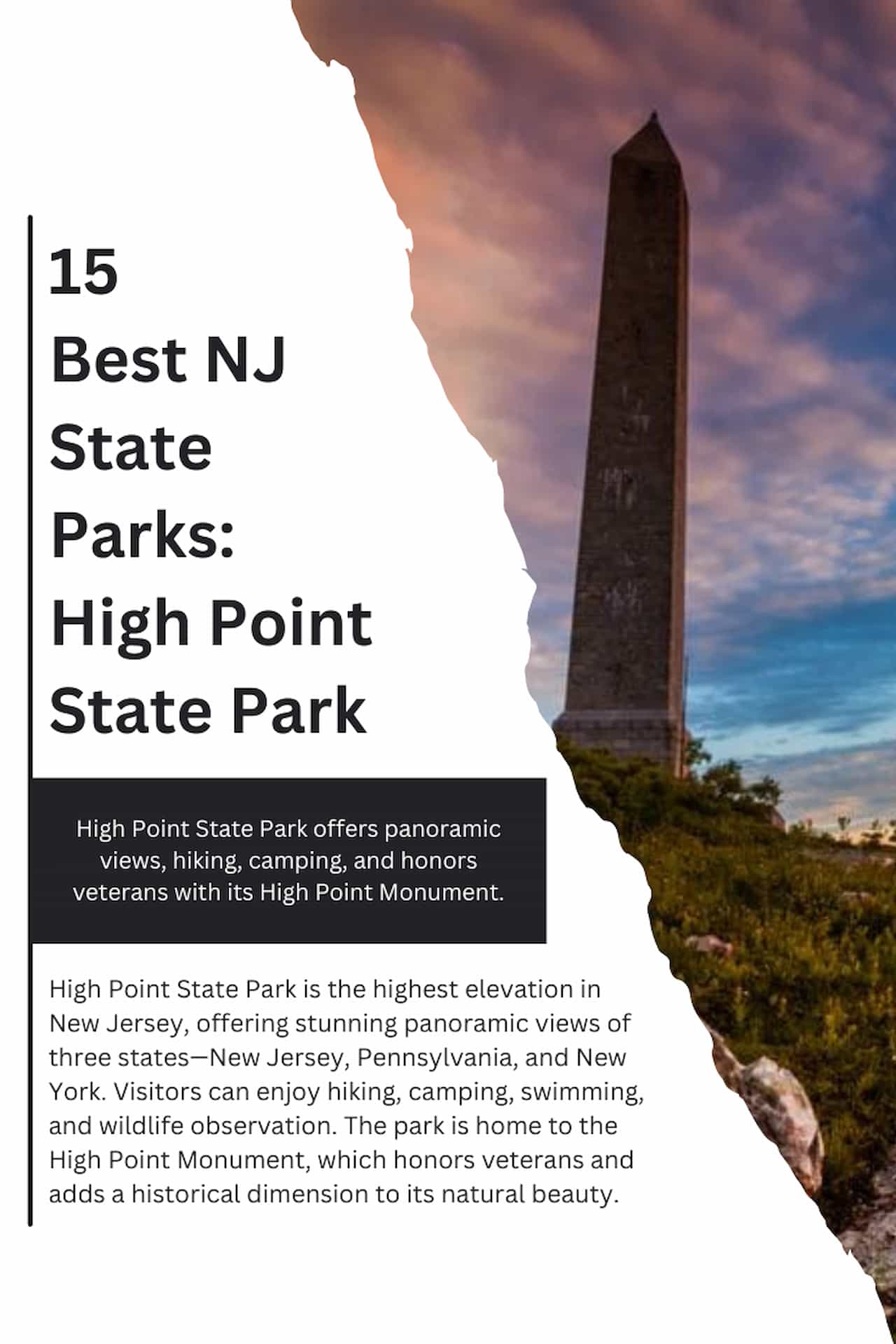 15 Best NJ State Parks High Point State Park