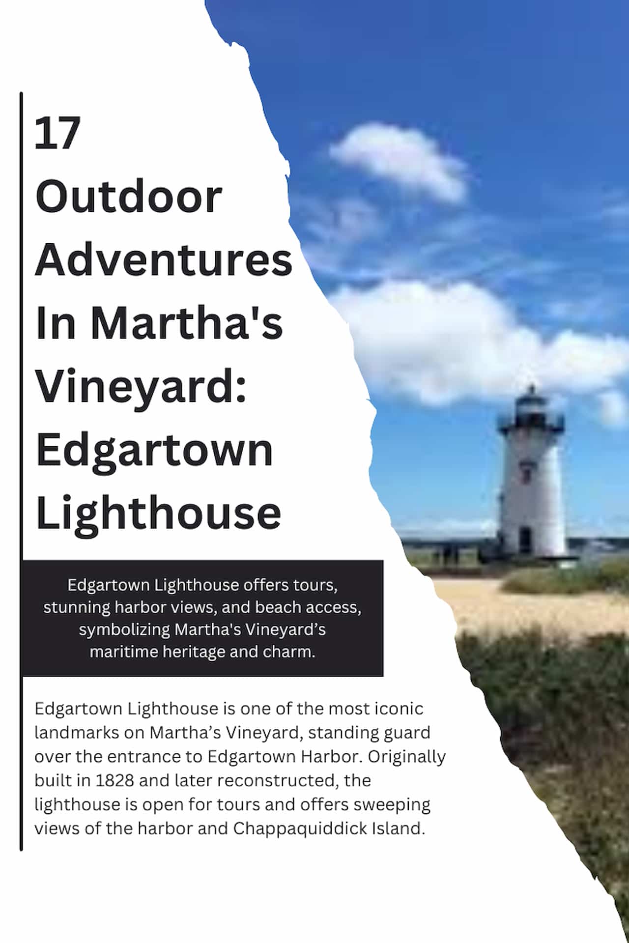 17 Outdoor Adventures In Marthas Vineyard Edgartown Lighthouse