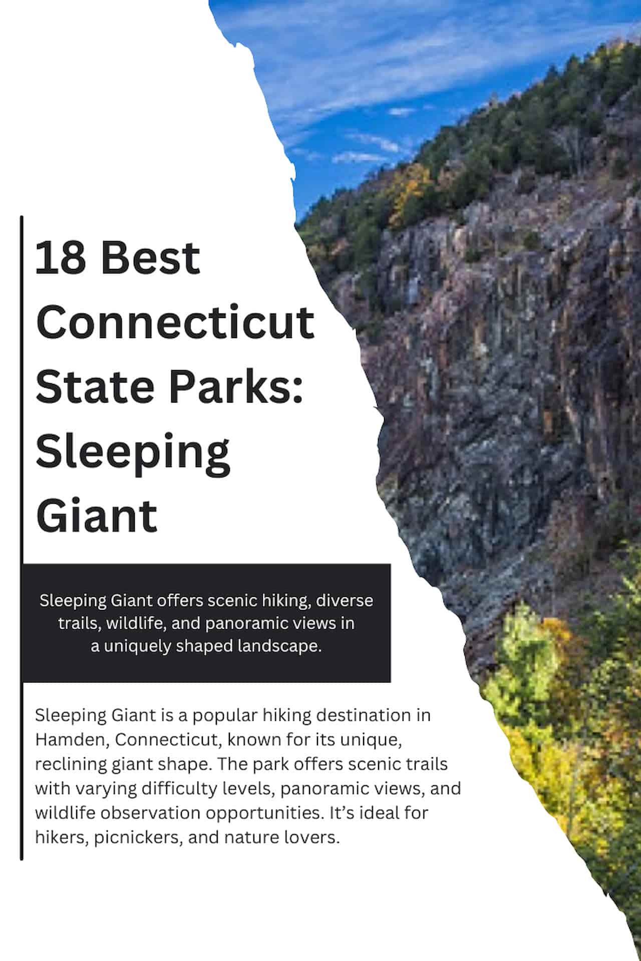 18 Best Connecticut State Parks Sleeping Giant