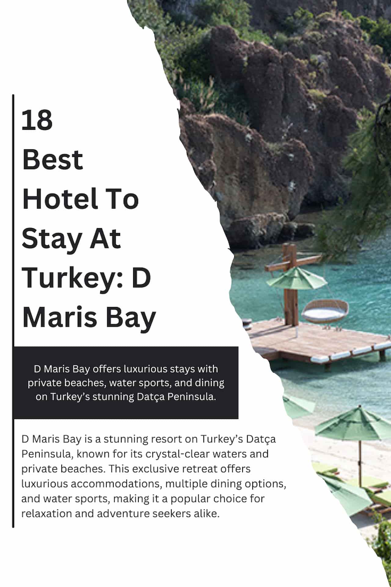 18 Best Hotel To Stay At Turkey D Maris Bay
