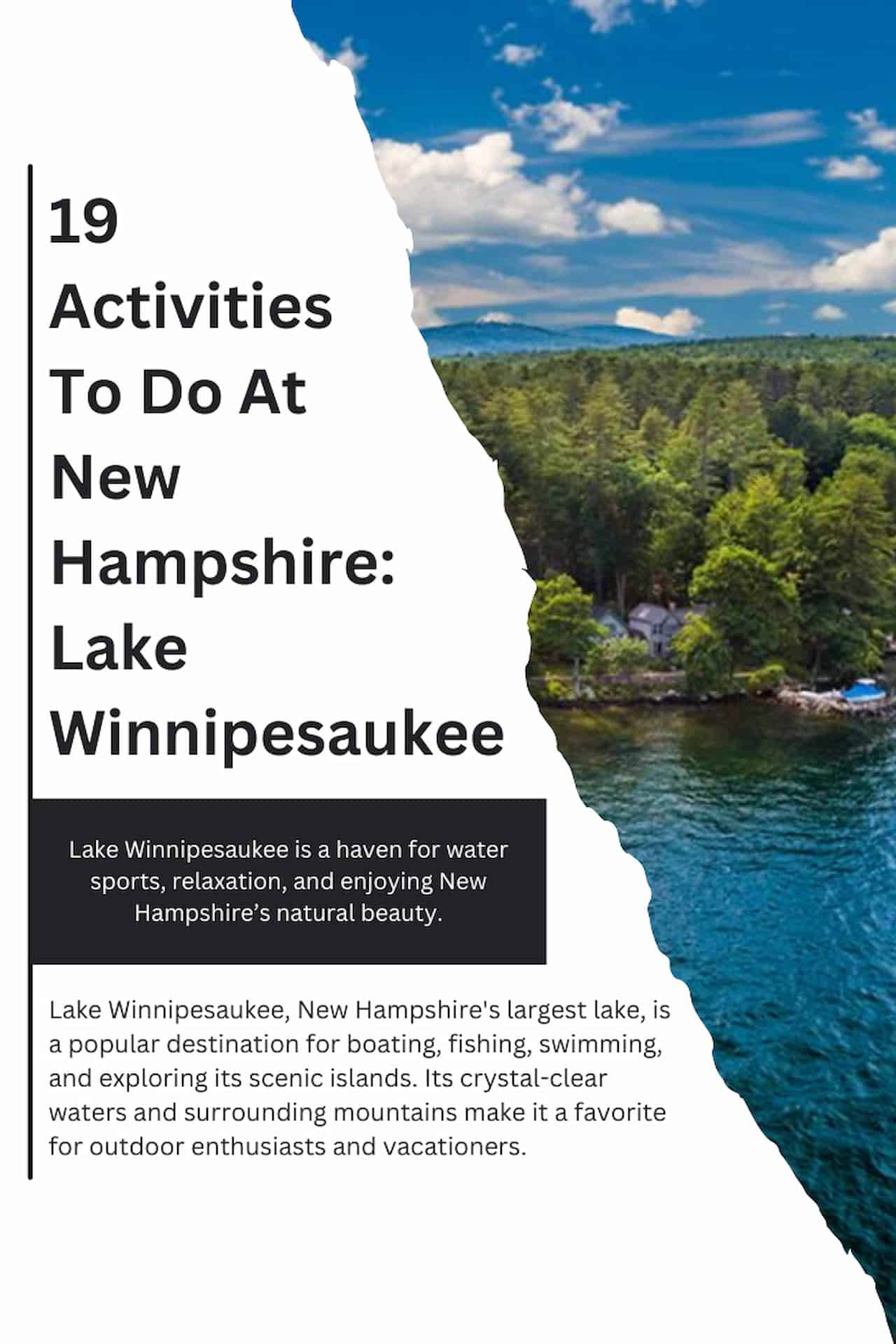 19 Activities To Do At New Hampshire Lake Winnipesaukee